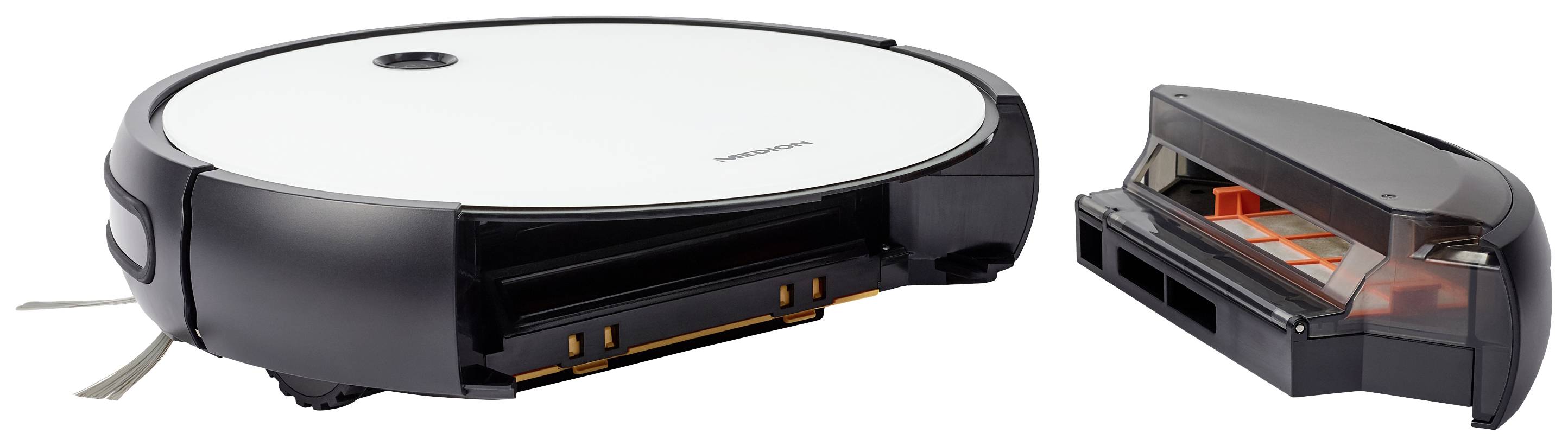 Medion MD 20041 Saugroboter Weiß, Schwarz Sprachgesteuert, App gesteuert