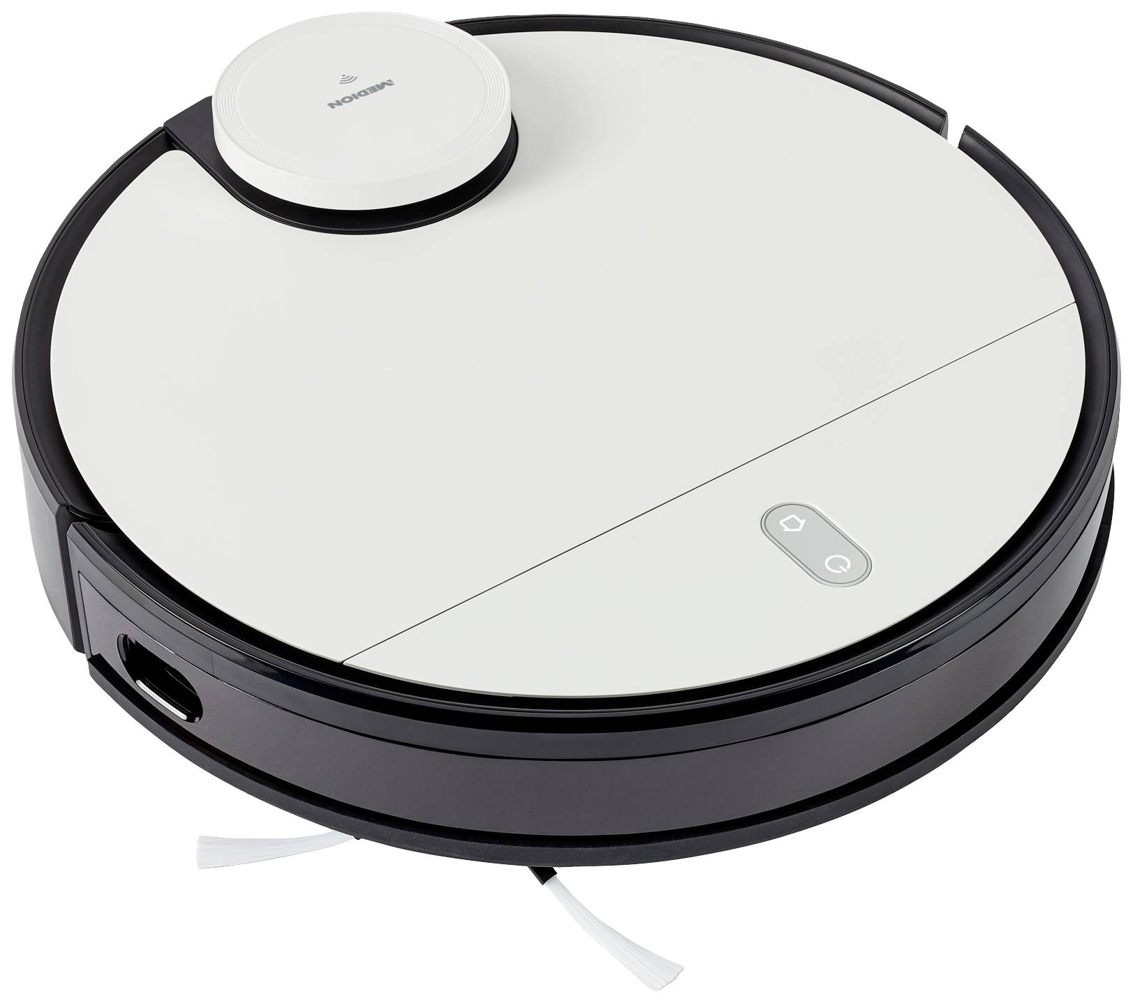 Medion MD 20040 Saugroboter Weiß, Schwarz App gesteuert, Sprachgesteuert, kompatibel mit Amazon Alexa, kompatibel mit Google Home