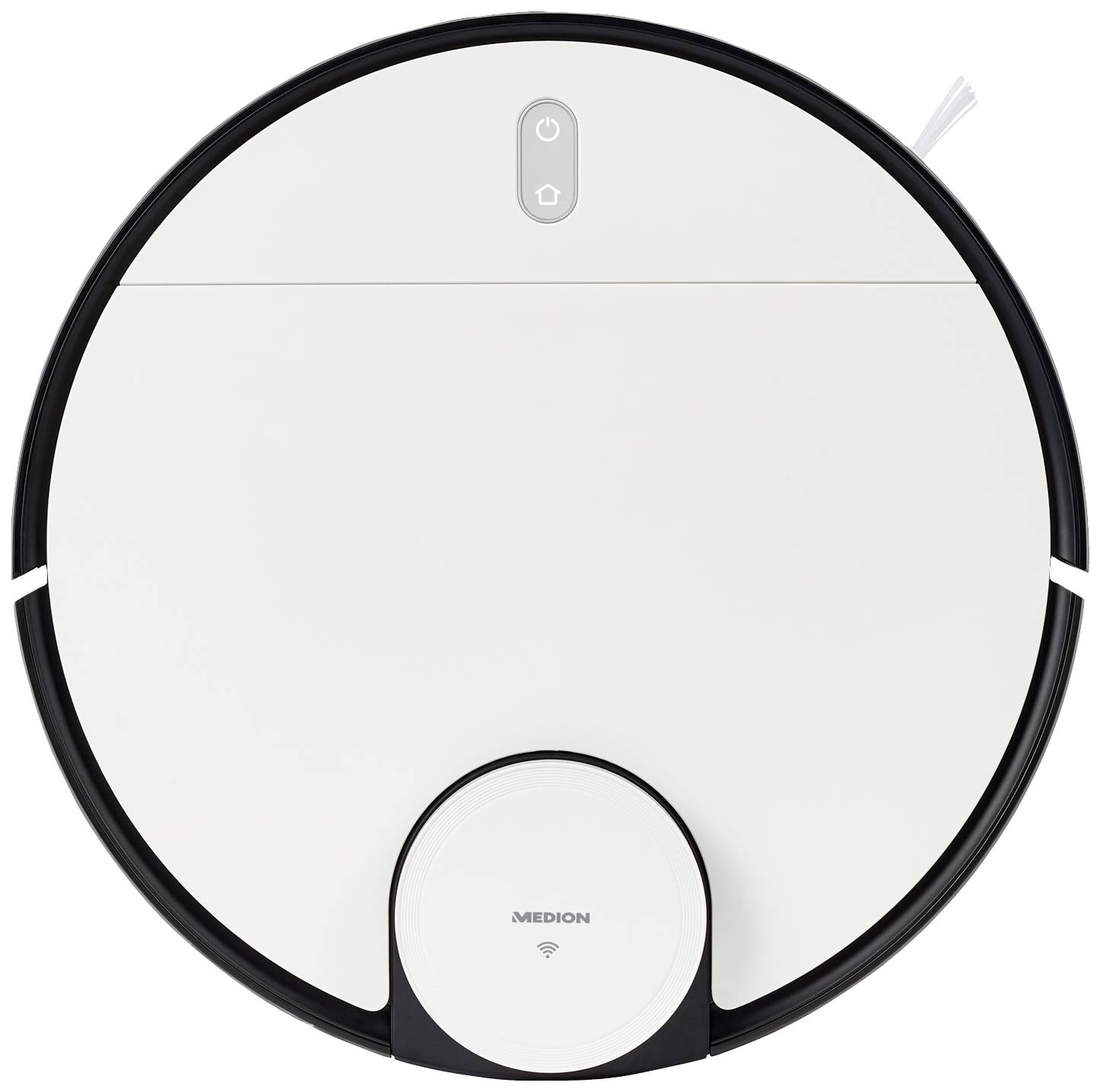 Medion MD 20040 Saugroboter Weiß, Schwarz App gesteuert, Sprachgesteuert, kompatibel mit Amazon Alexa, kompatibel mit Google Home