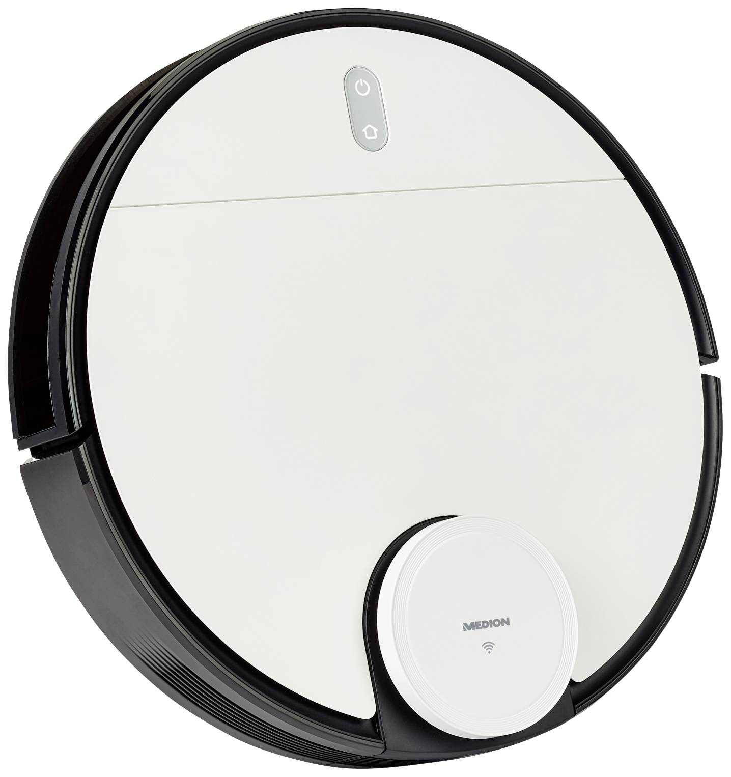 Medion MD 20040 Saugroboter Weiß, Schwarz App gesteuert, Sprachgesteuert, kompatibel mit Amazon Alexa, kompatibel mit Google Home