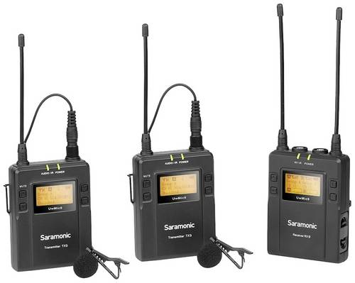 Saramonic UwMic9 TX9&TX9&RX9 Ansteck Funkmikrofon-Set Übertragungsart (Details):Funk