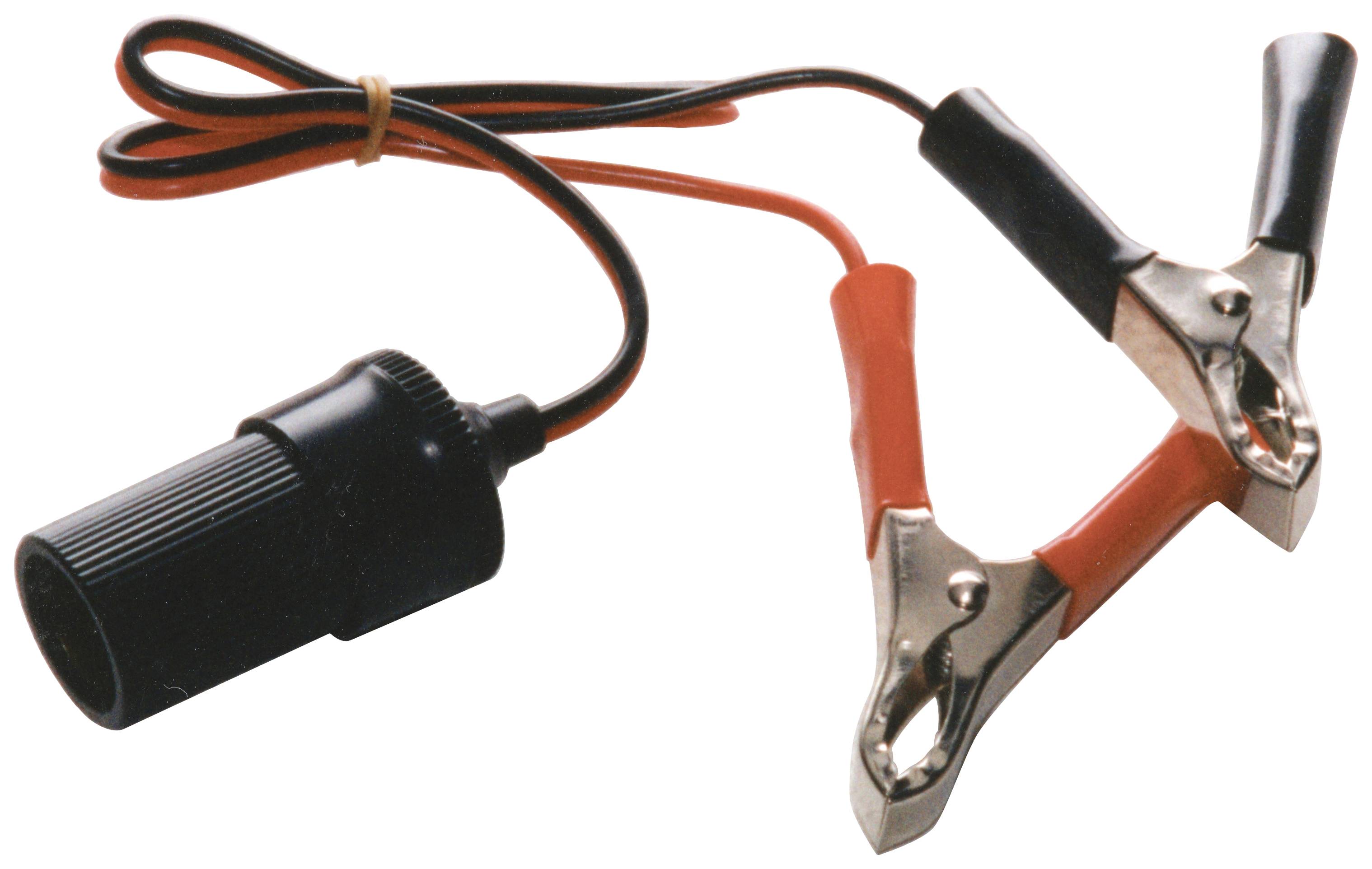 HP Autozubehör Steckdose mit Batterie-Polklemmen Belastbarkeit Strom max.=8A 12/24V