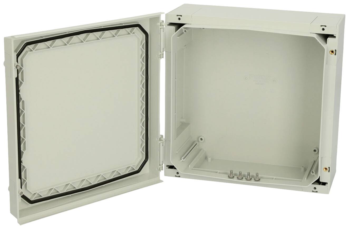 Fibox NEO PC 323215G 4810001 Wand-Gehäuse 320 x 320 x 150 Polycarbonat korrosionsbeständig Lichtgrau (RAL 7035) 1St.