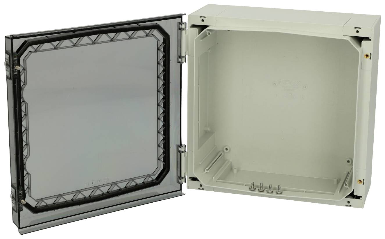Fibox NEO PC 323215 T 4811001 Wand-Gehäuse 320 x 320 x 150 Polycarbonat korrosionsbeständig Lichtgrau (RAL 7035) 1St.