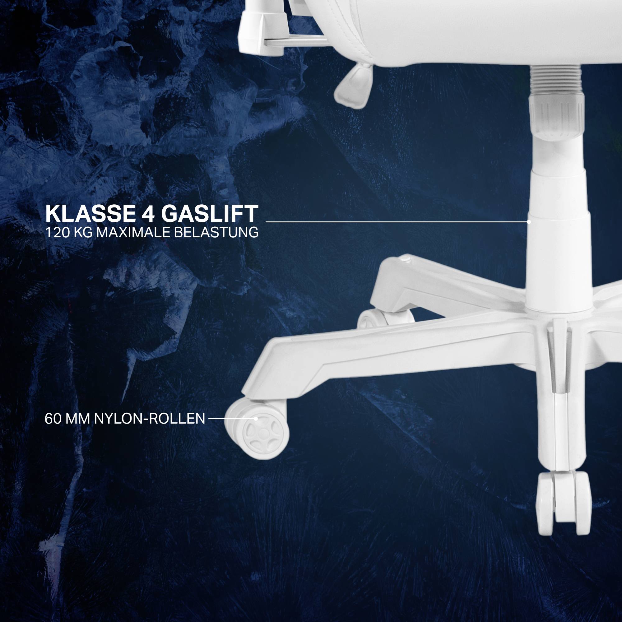 DELTACO GAMING GAM-080-W Gaming-Stuhl Weiß