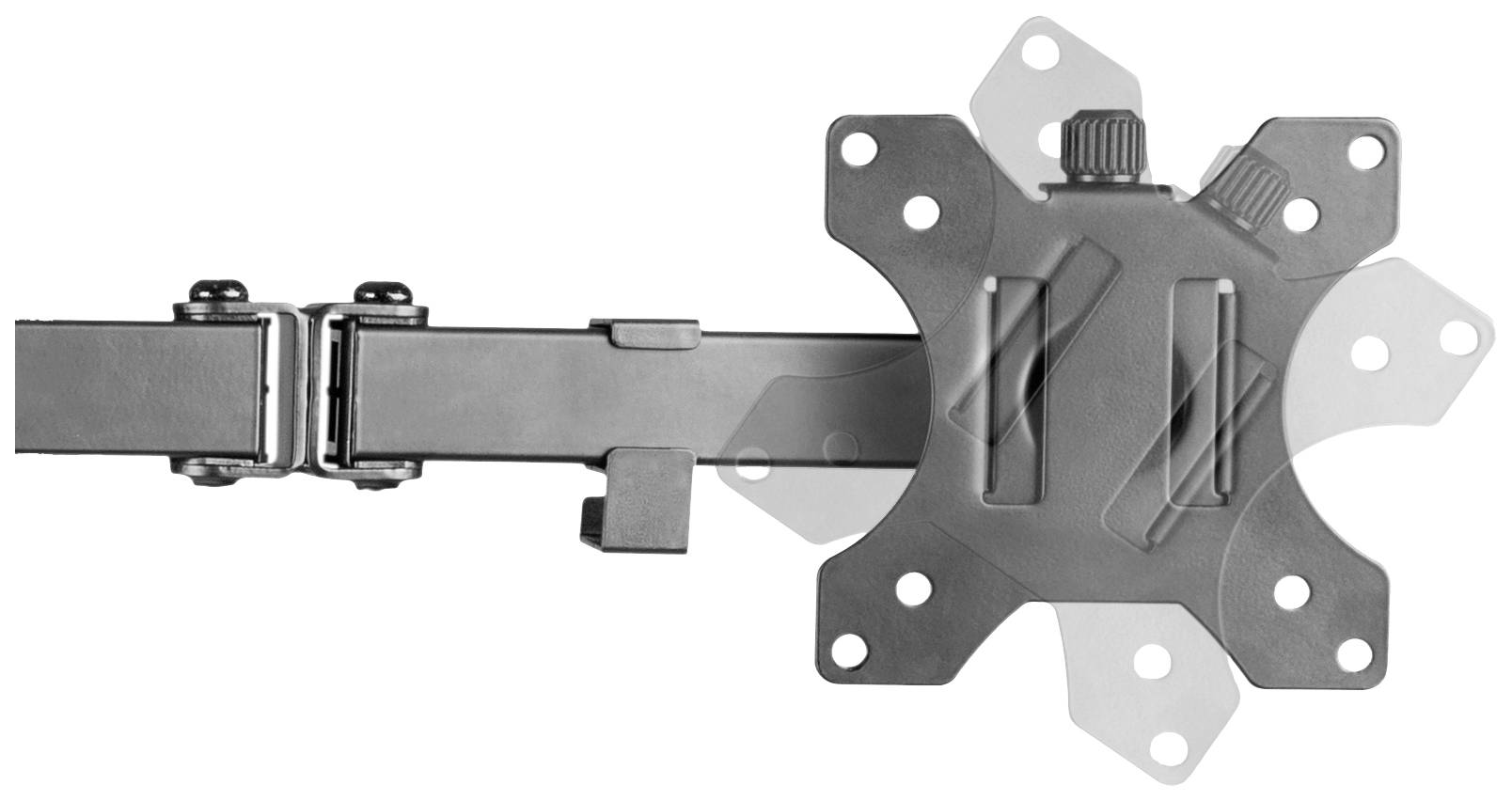 DELTACO GAMING Monitor-Tischhalterung GAM-040 1 Display(s) 33,0 cm (13") - 81,3 cm (32") Schwarz Drehbar, Neigbar, Schwenkbar