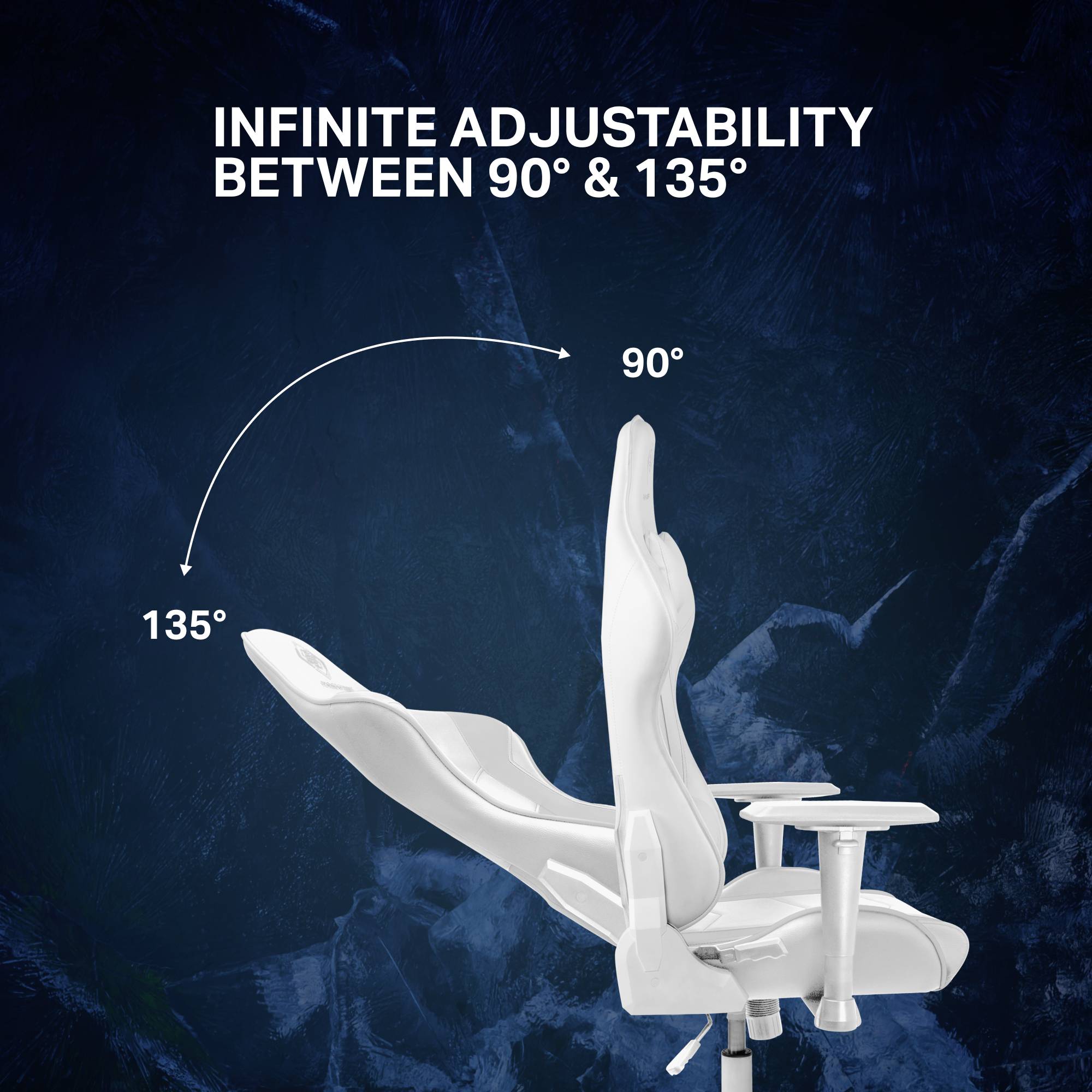 DELTACO GAMING GAM-096-W Gaming-Stuhl Weiß
