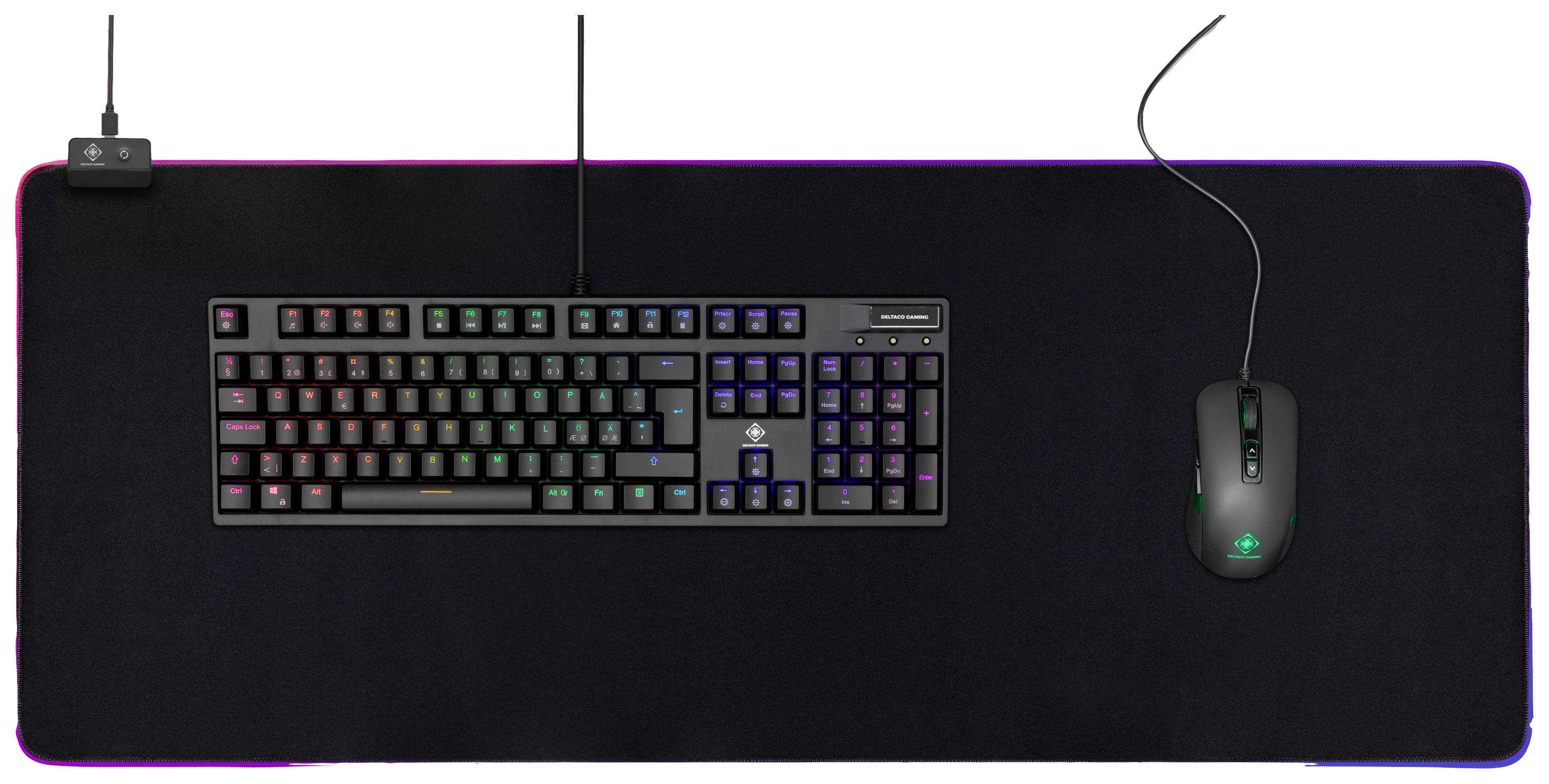 DELTACO GAMING GAM-079 Mauspad Beleuchtet