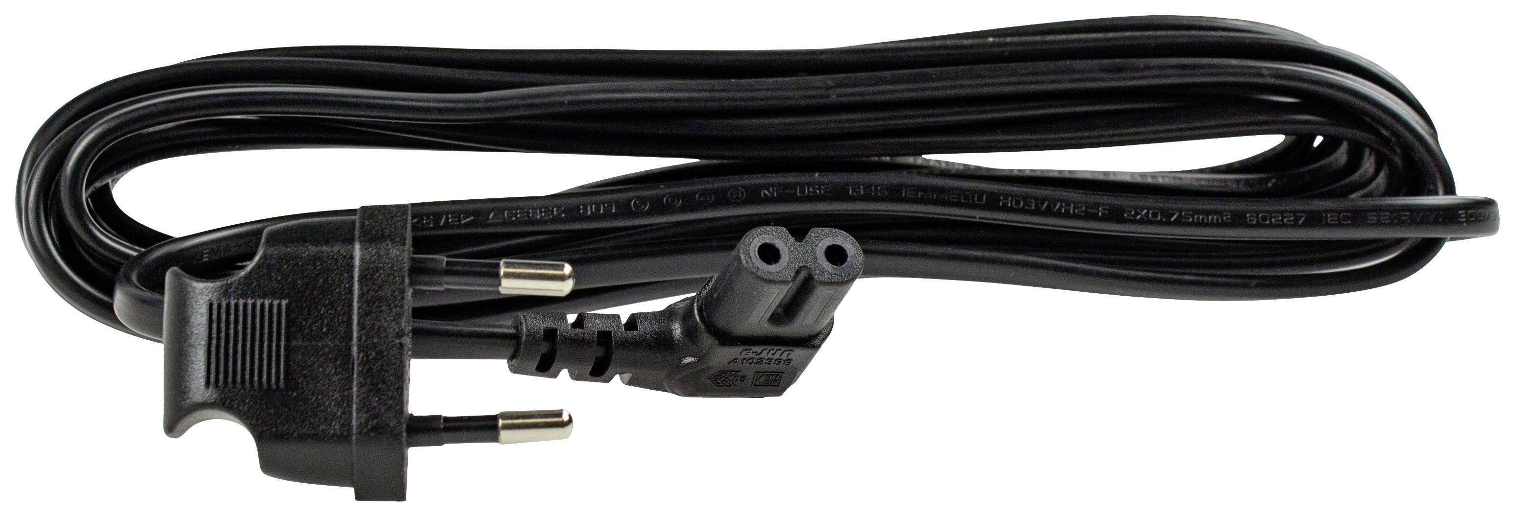 AS Schwabe 70883 Strom Netzkabel Schwarz 3 m