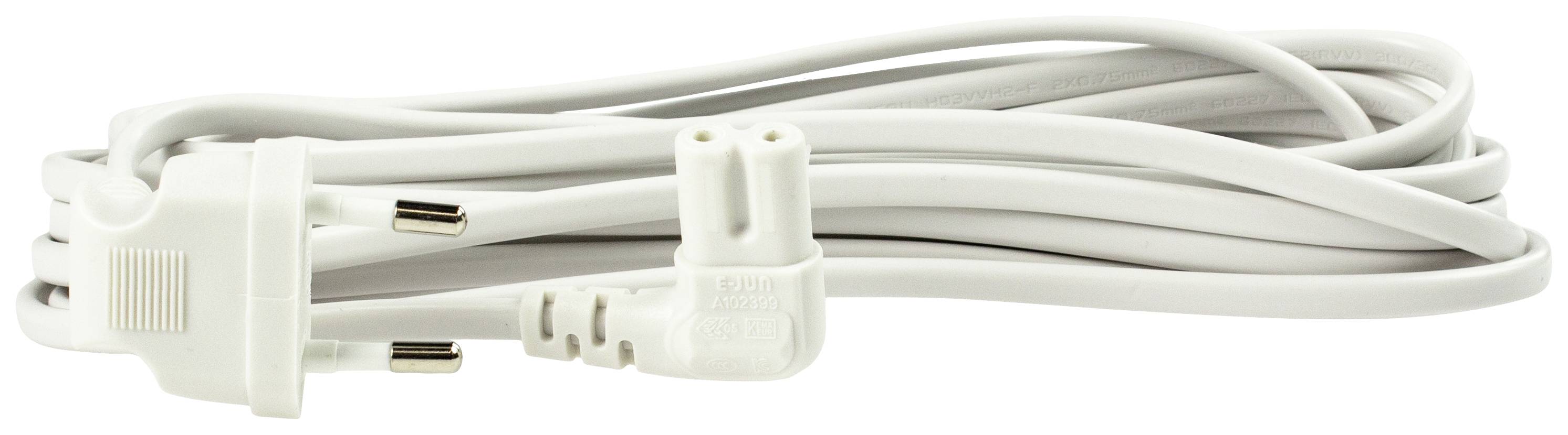 AS Schwabe 70884 Strom Netzkabel Weiß 5 m