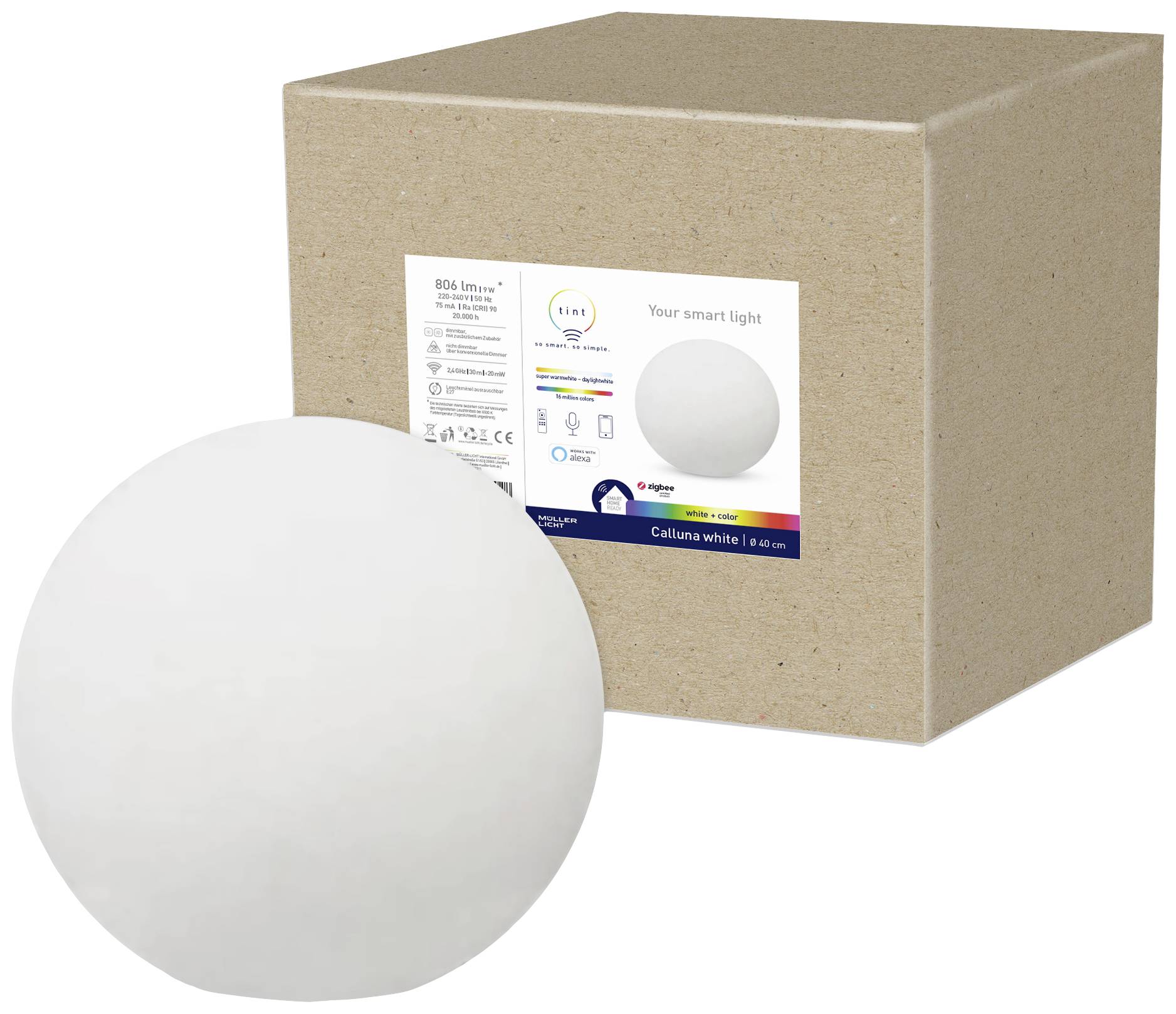 Müller-Licht tint LED-Gartenleuchte tint Calluna E27 9 W RGBW