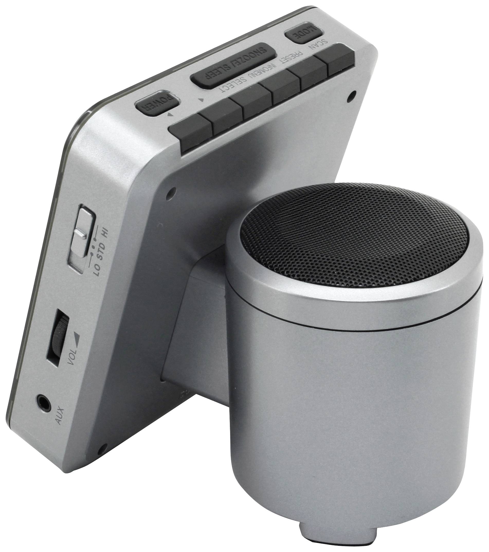 Soundmaster UR260SI Radiowecker DAB+, UKW AUX, Bluetooth®, USB Weckfunktion Grau