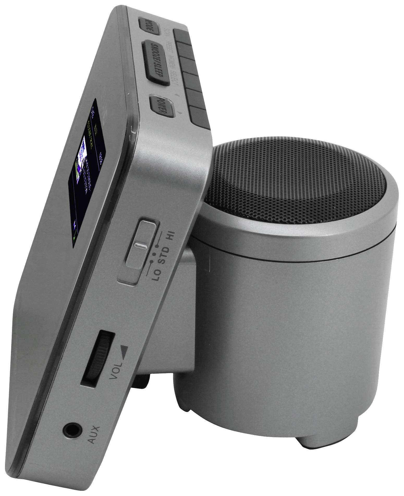 Soundmaster UR260SI Radiowecker DAB+, UKW AUX, Bluetooth®, USB Weckfunktion Grau