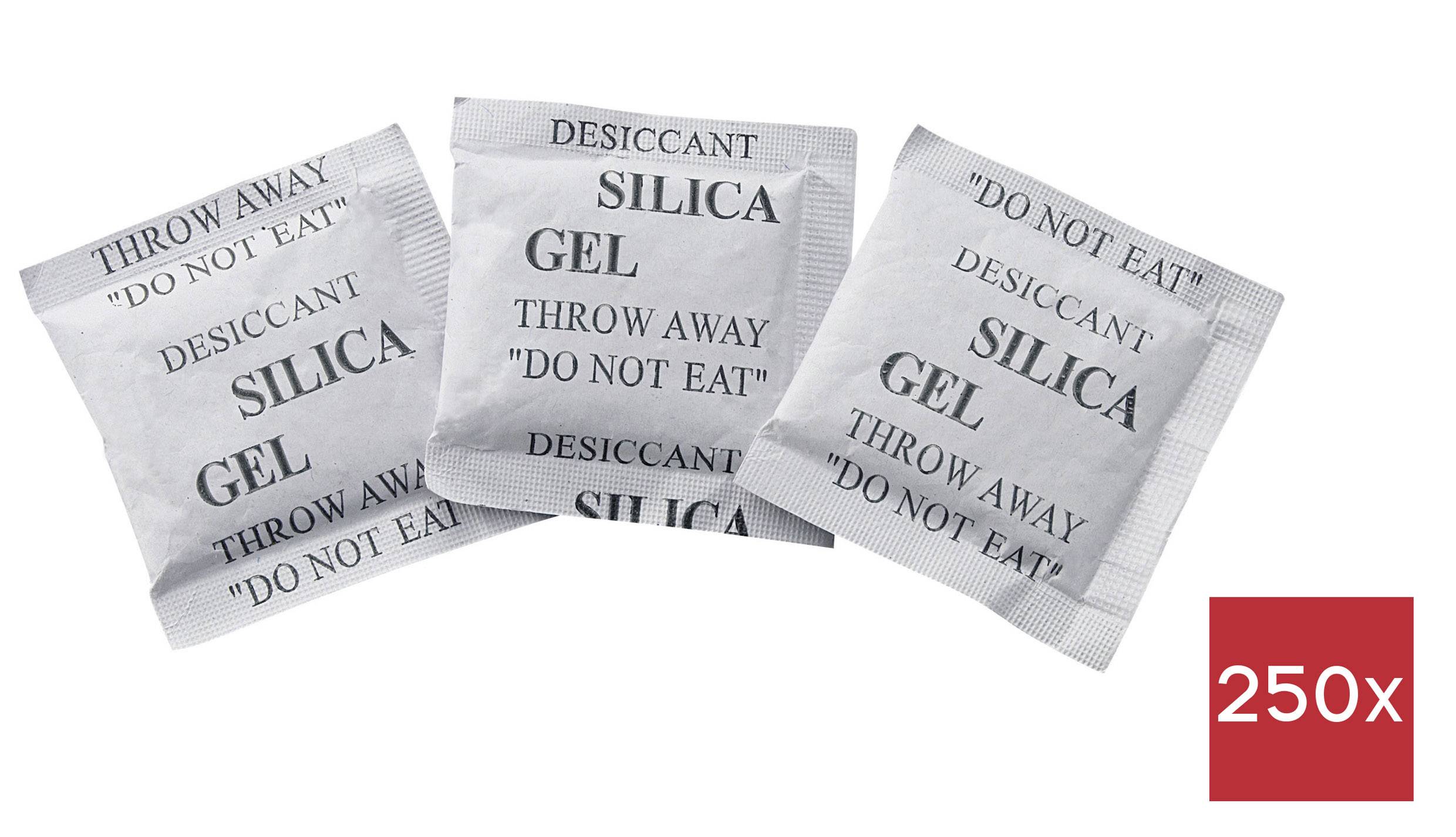 Trockenmittelbeutel 10 g (L x B x H) 72 x 57 x 3 mm Transparent Kieselgel 250 St.