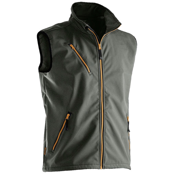 Jobman J7502-dunkelgrau-S Softshell Weste Softshell Jacket Light Kleider-Größe: S Dunkelgrau