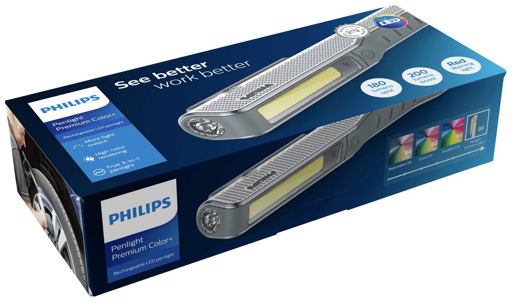 Philips Automotive LPL81X1 Penlight Premium Color+ LED Stiftleuchte akkubetrieben 5W 200lm