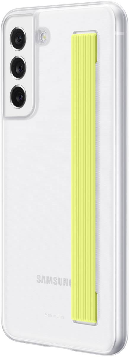 Samsung Slim Strap Cover Backcover Galaxy S21 FE 5G Weiß