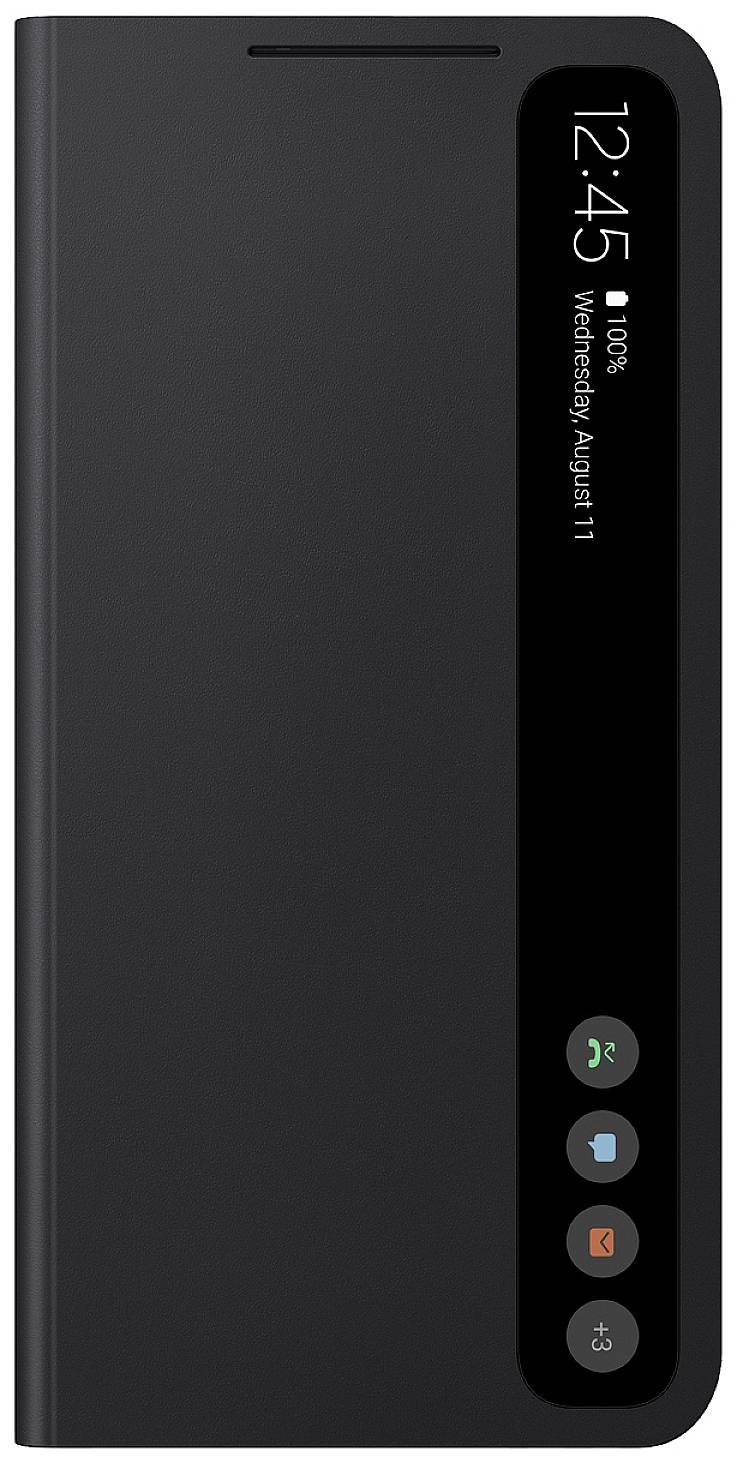 Samsung Clear View Cover Booklet Galaxy S21 FE 5G Schwarz
