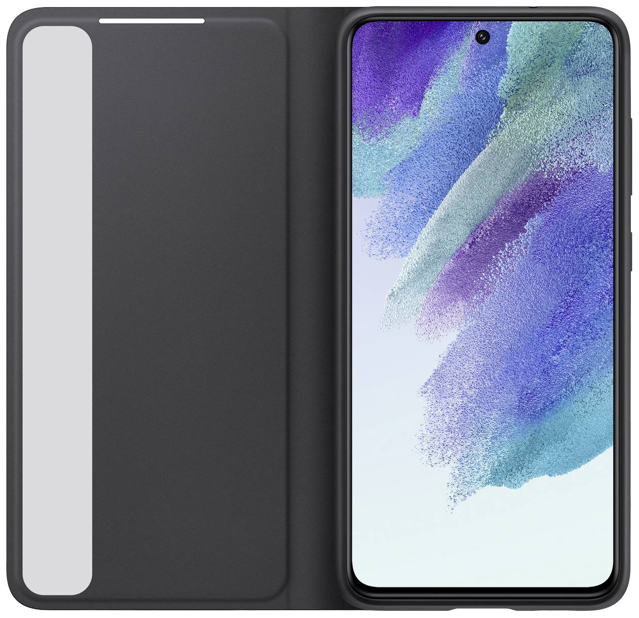 Samsung Clear View Cover Booklet Galaxy S21 FE 5G Schwarz