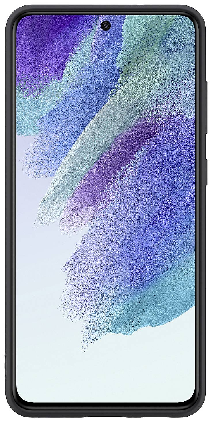 Samsung Silicone Cover Backcover Samsung Galaxy S21 FE 5G Schwarz Stoßfest EF-PG990TBEGWW