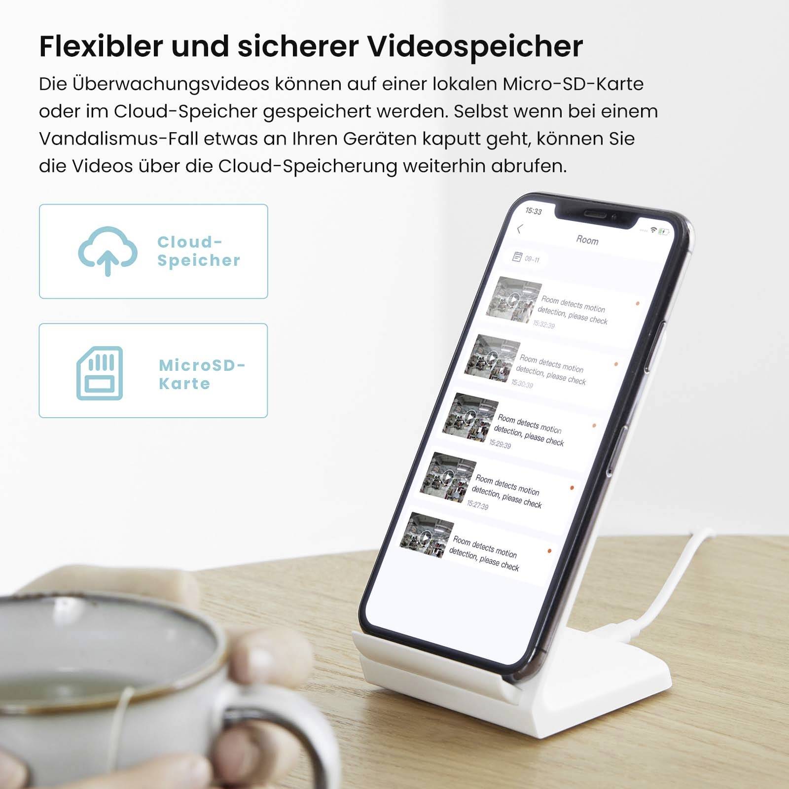 Tenda CP7 WLAN IP Überwachungskamera 2560 x 1440 Pixel