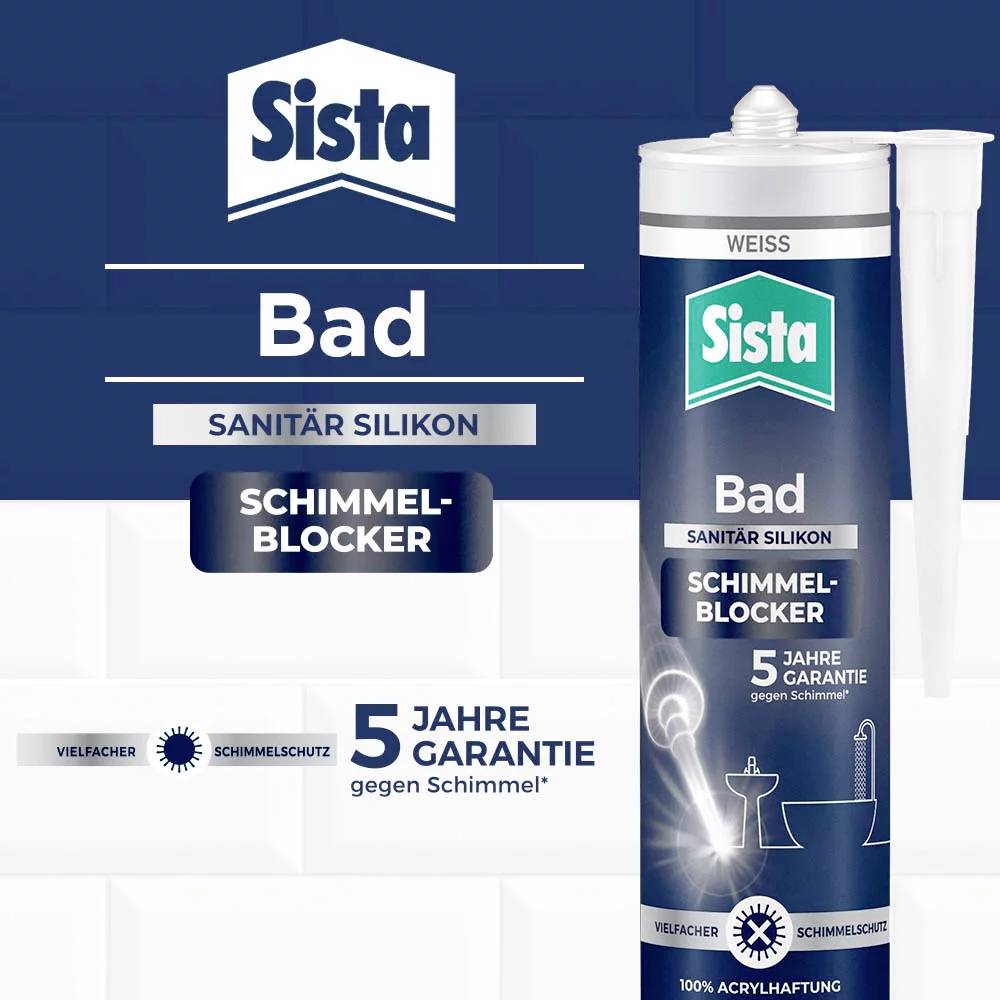 Sista Bad Schimmel-Blocker Herstellerfarbe Weiß SBSBW 280ml