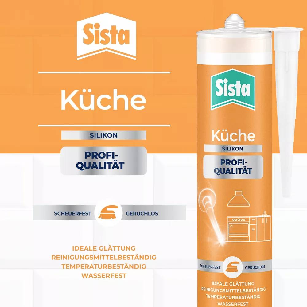 Sista Küche Silikon Herstellerfarbe Transparent SKPTR 280ml