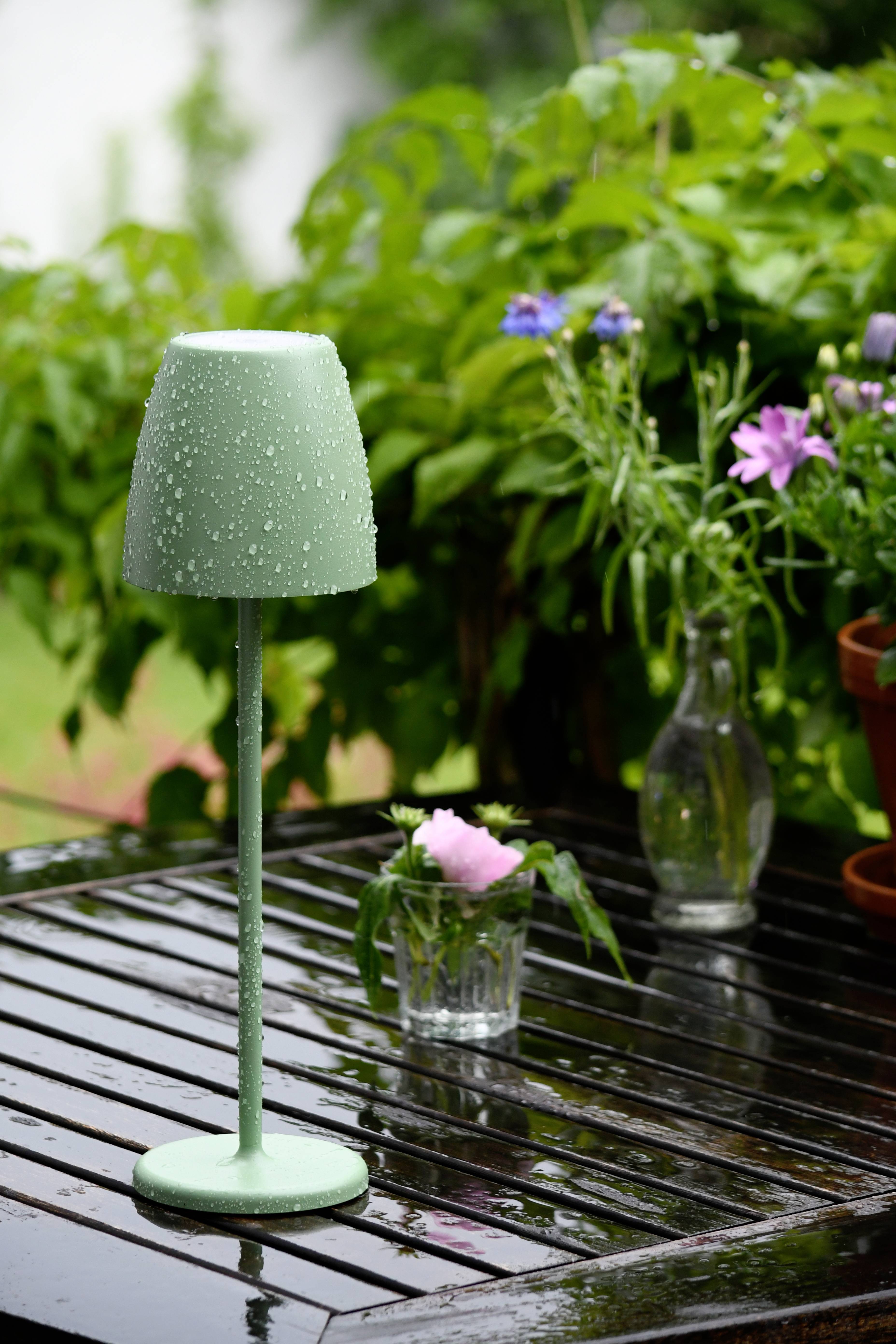 Megatron MT68052 TAVOLA LED-Außentischlampe 2 W Warmweiß Salbei-Grün