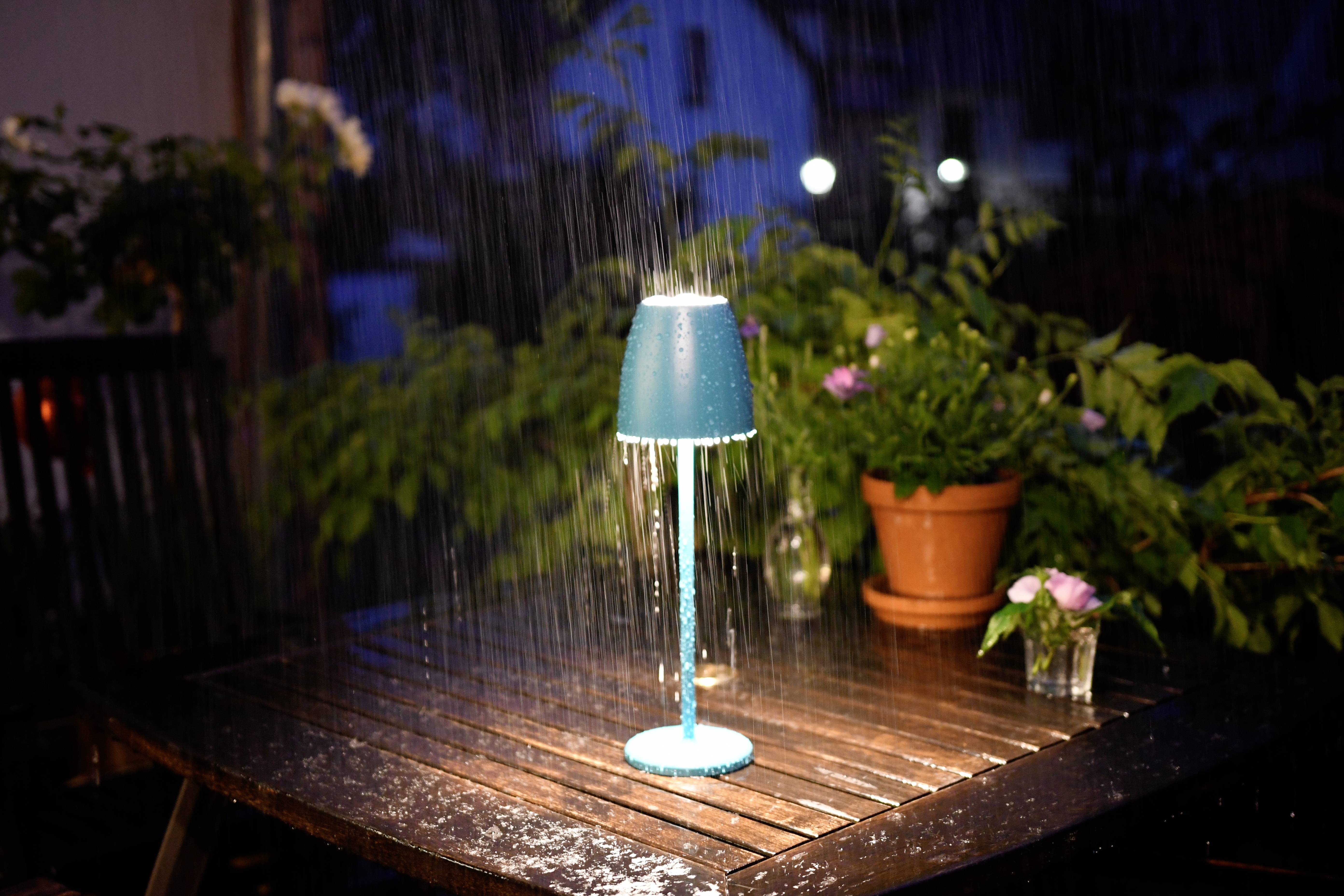 Megatron MT68053 TAVOLA LED-Außentischlampe 2W Warmweiß Petrol