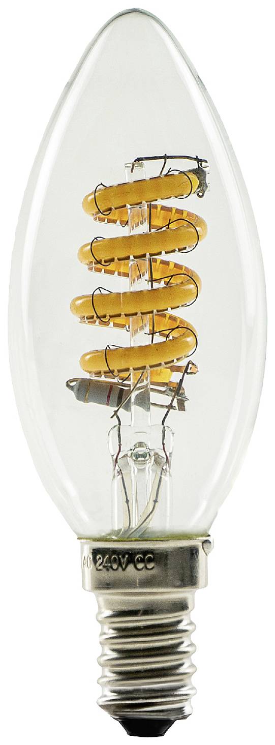 Segula 55300 LED EEK G (A - G) E14 Kerzenform 3.3 W = 21 W Bernstein (Ø x L) 35 mm x 100 mm 1 St.