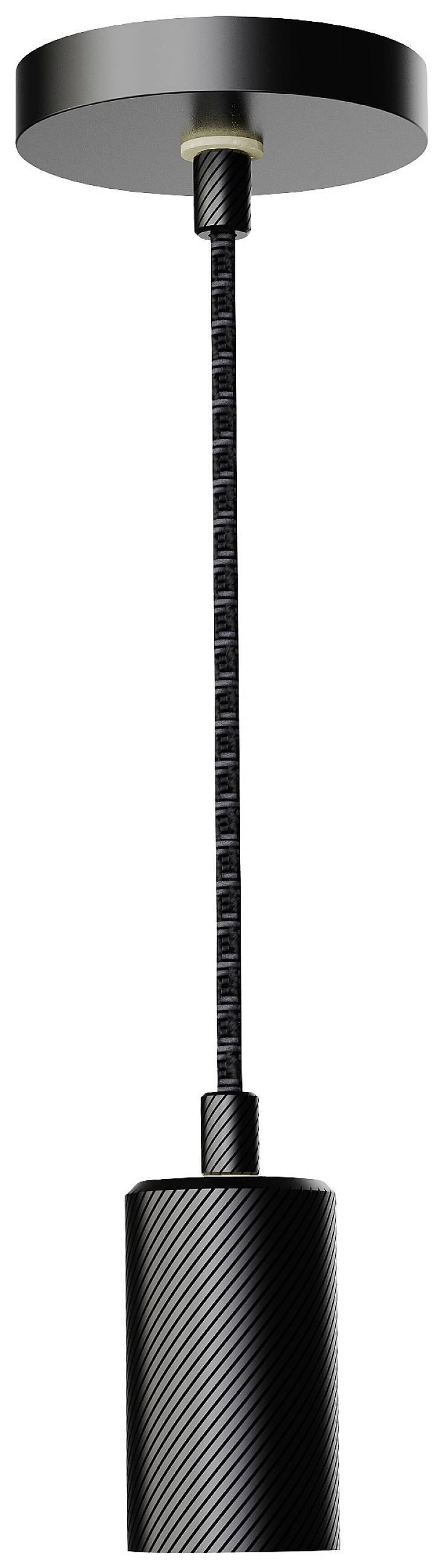 Segula Pendelleuchte ALIX „Wave“ schwarz 4m 70136 LED-Pendelleuchte E27