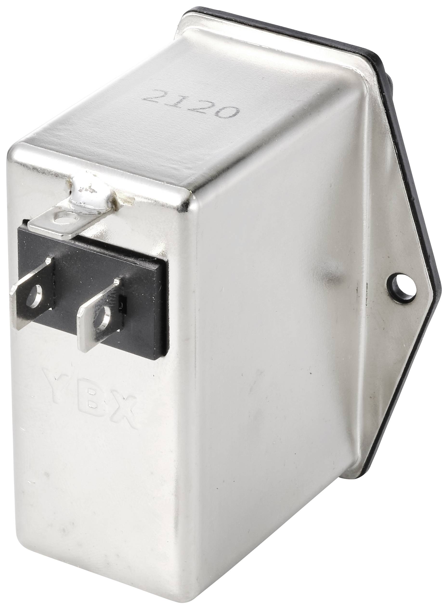 TRU COMPONENTS TC-10101460 Netzfilter mit Kaltgerätebuchse, mit Schalter, mit 2 Sicherungen 250 V/AC 6A 0.8 mH 1St.