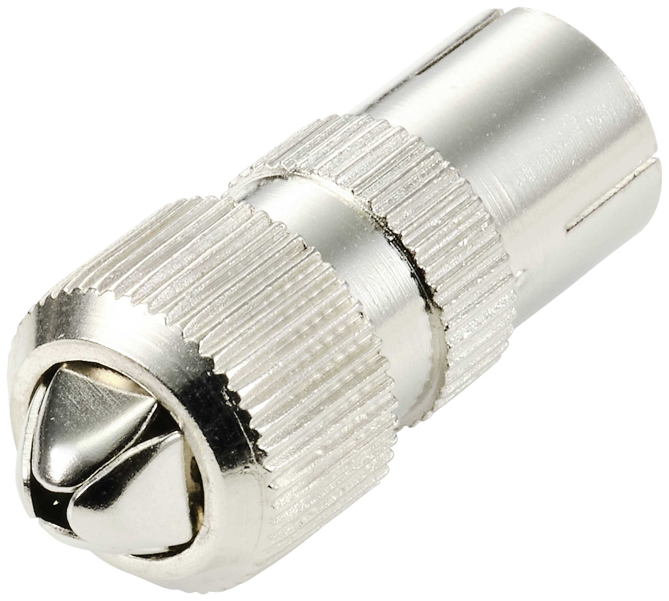 TRU COMPONENTS TC-10101532 Koax-Kupplung Metall Anschlüsse: Koax-Buchse IEC Kabel-Durchmesser: 5 mm