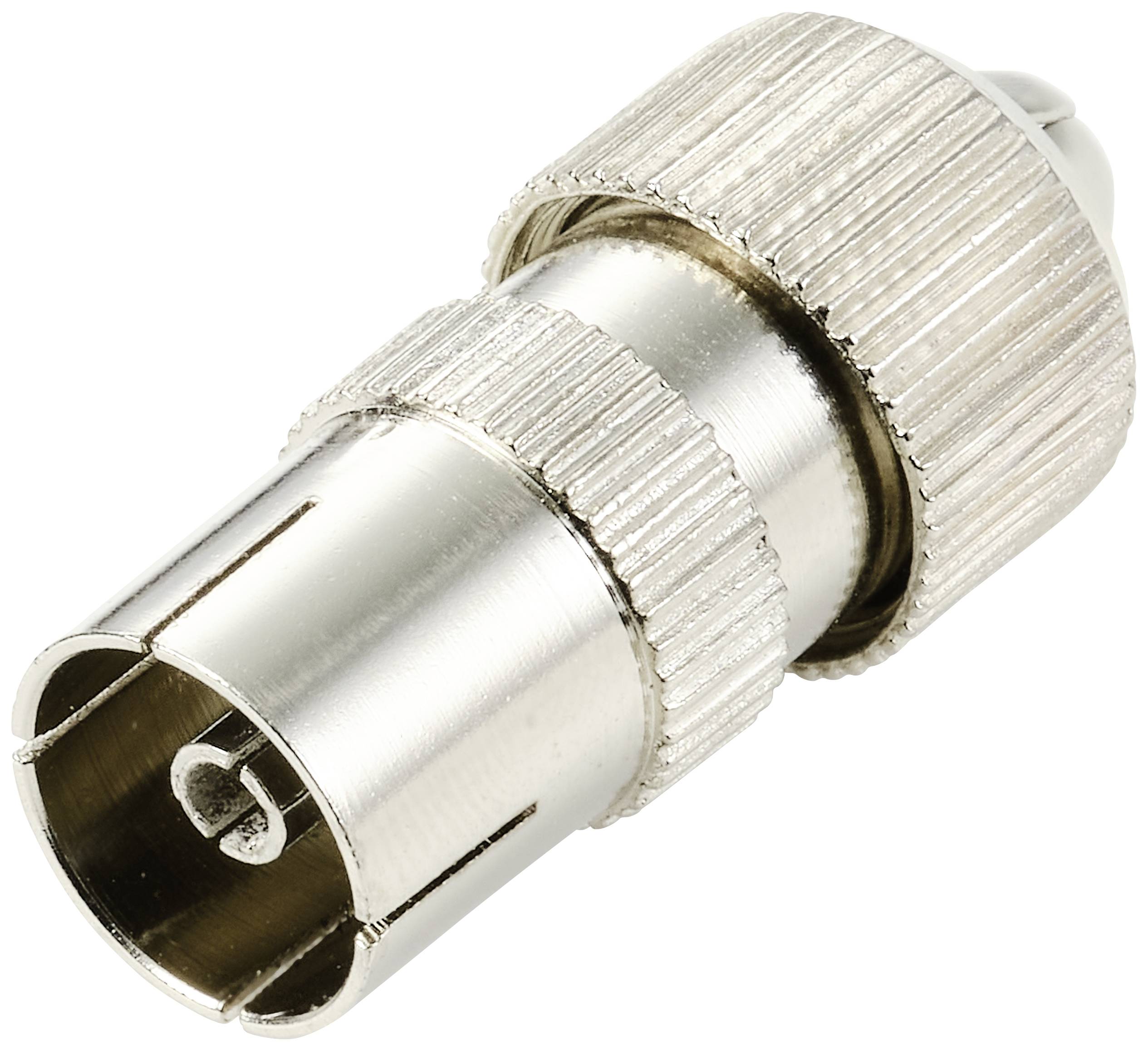 TRU COMPONENTS TC-10101532 Koax-Kupplung Metall Anschlüsse: Koax-Buchse IEC Kabel-Durchmesser: 5mm