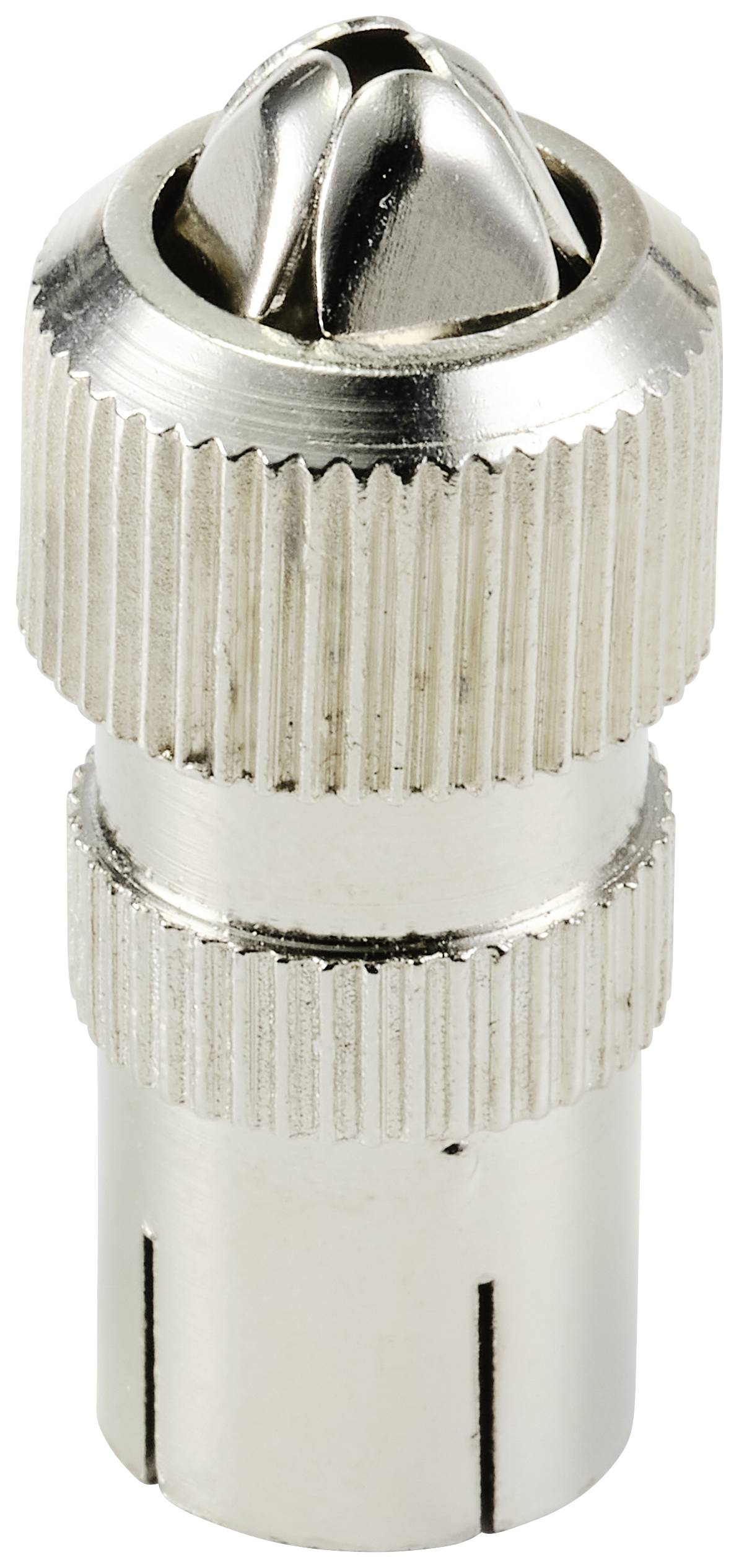 TRU COMPONENTS TC-10101532 Koax-Kupplung Metall Anschlüsse: Koax-Buchse IEC Kabel-Durchmesser: 5mm