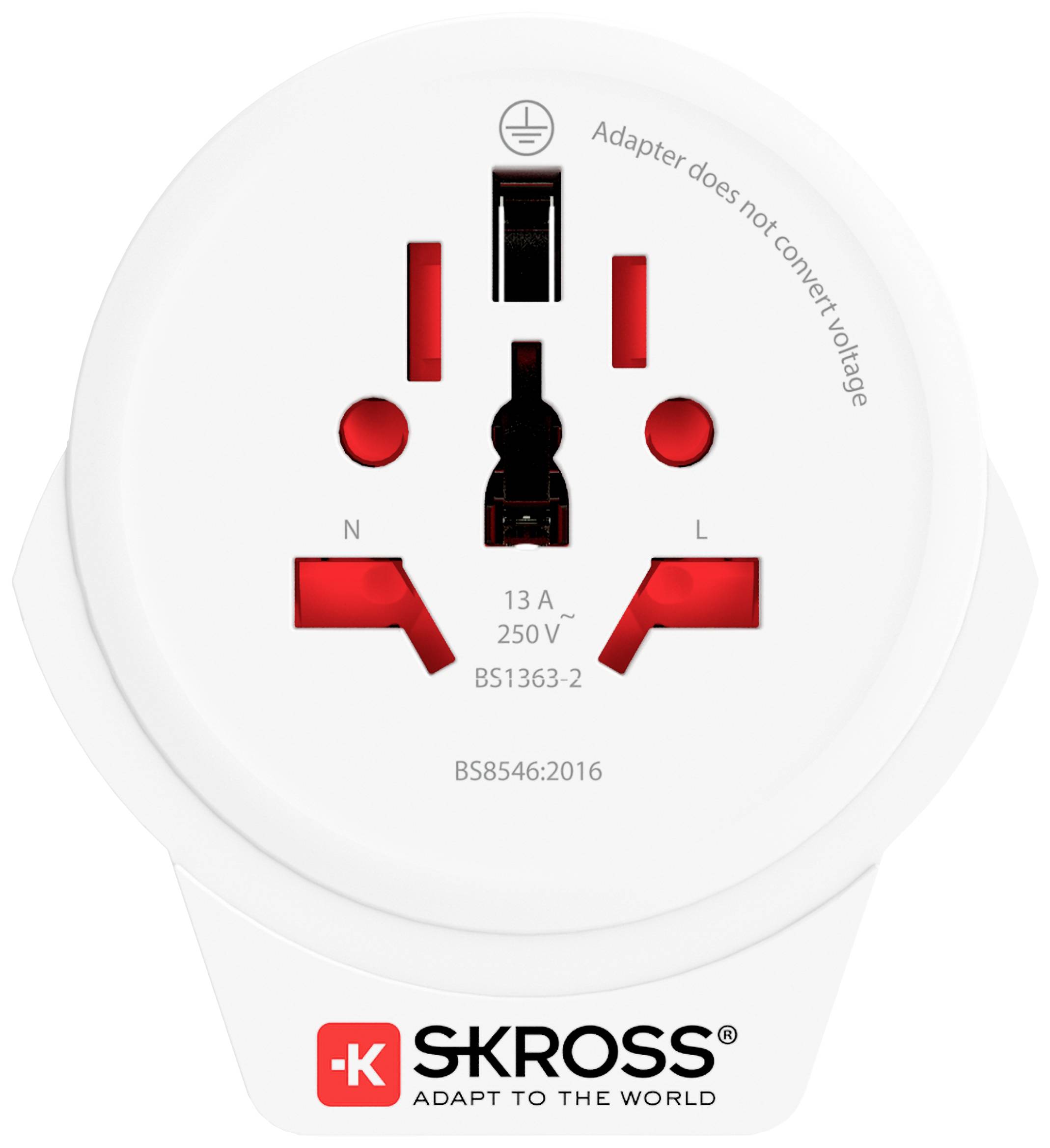 Skross 1500266 Reiseadapter World to Europe USB 1.0