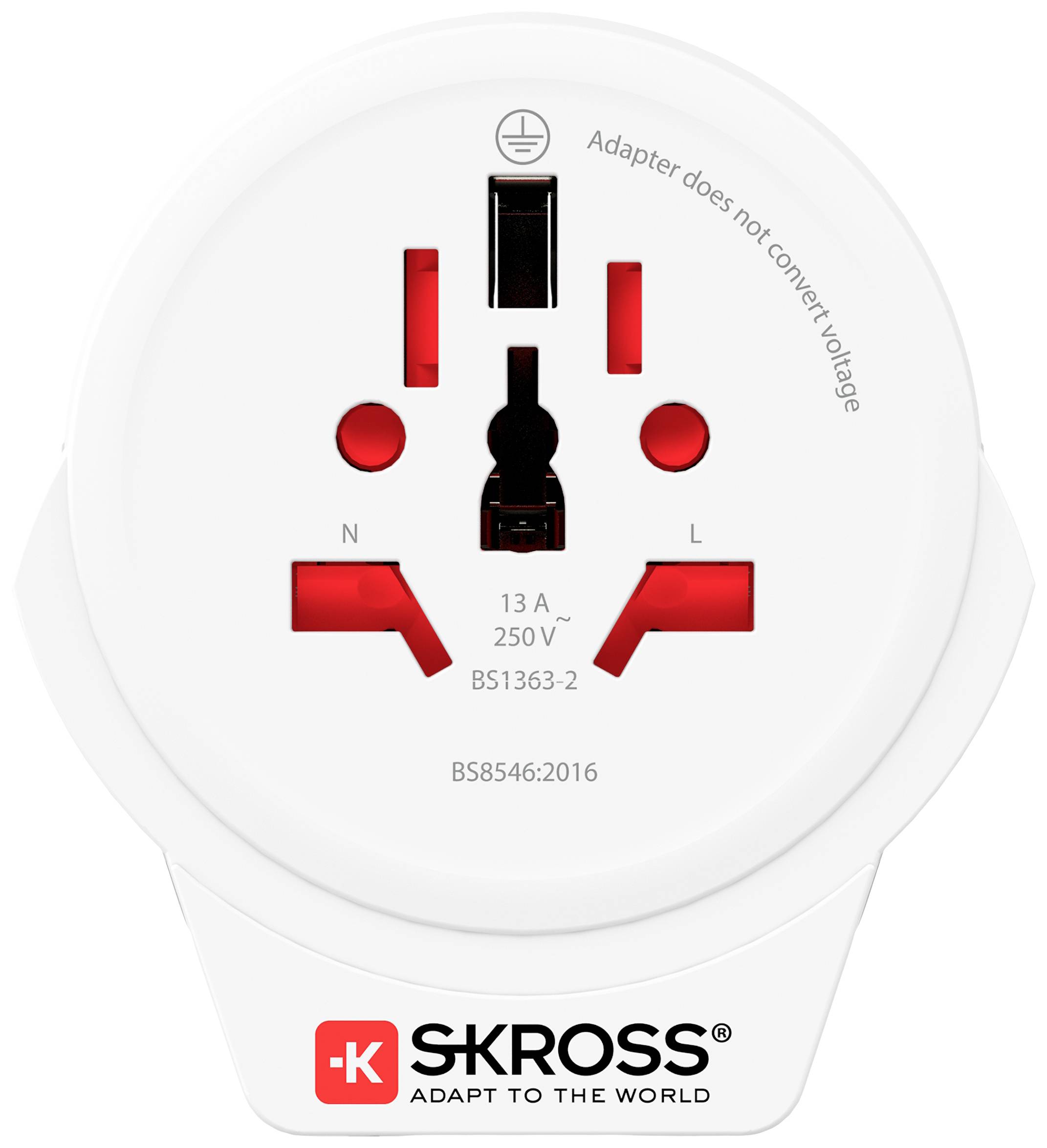 Skross 1500266 Reiseadapter World to Europe USB 1.0