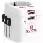 Skross 1302470 Reiseadapter Pro Light USB (2xA) -World Skross 1302470 Reiseadapter Pro Light USB (2xA) -World