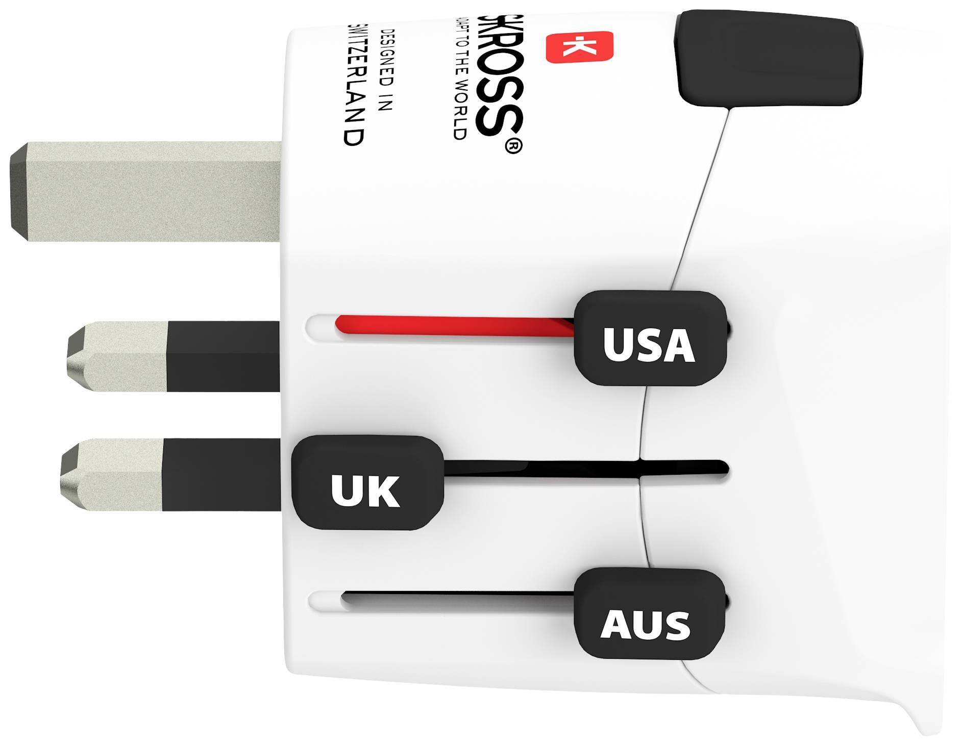 SKROSS Länderstecker PRO Light white