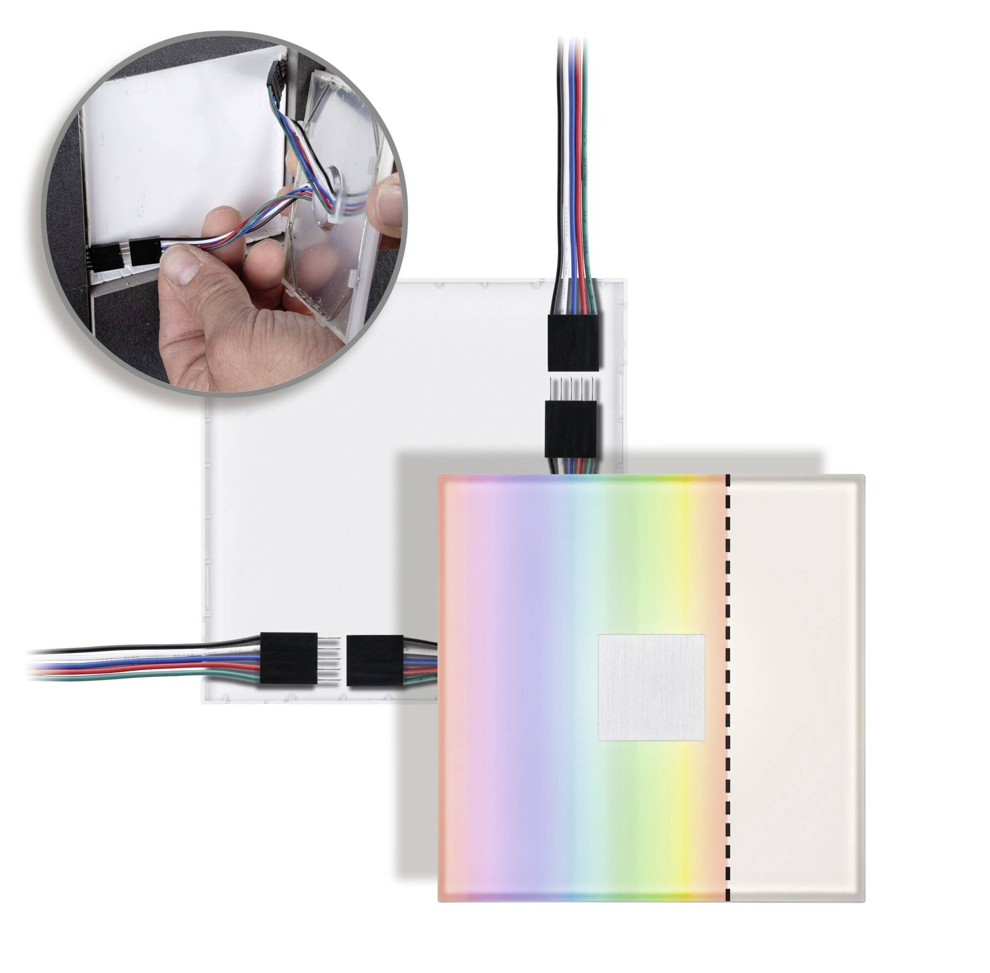 Paulmann LumiTiles Basic Set Square 10x10cm 78412 LED-Panel (Basis) LED 2.2W Warmweiß Weiß