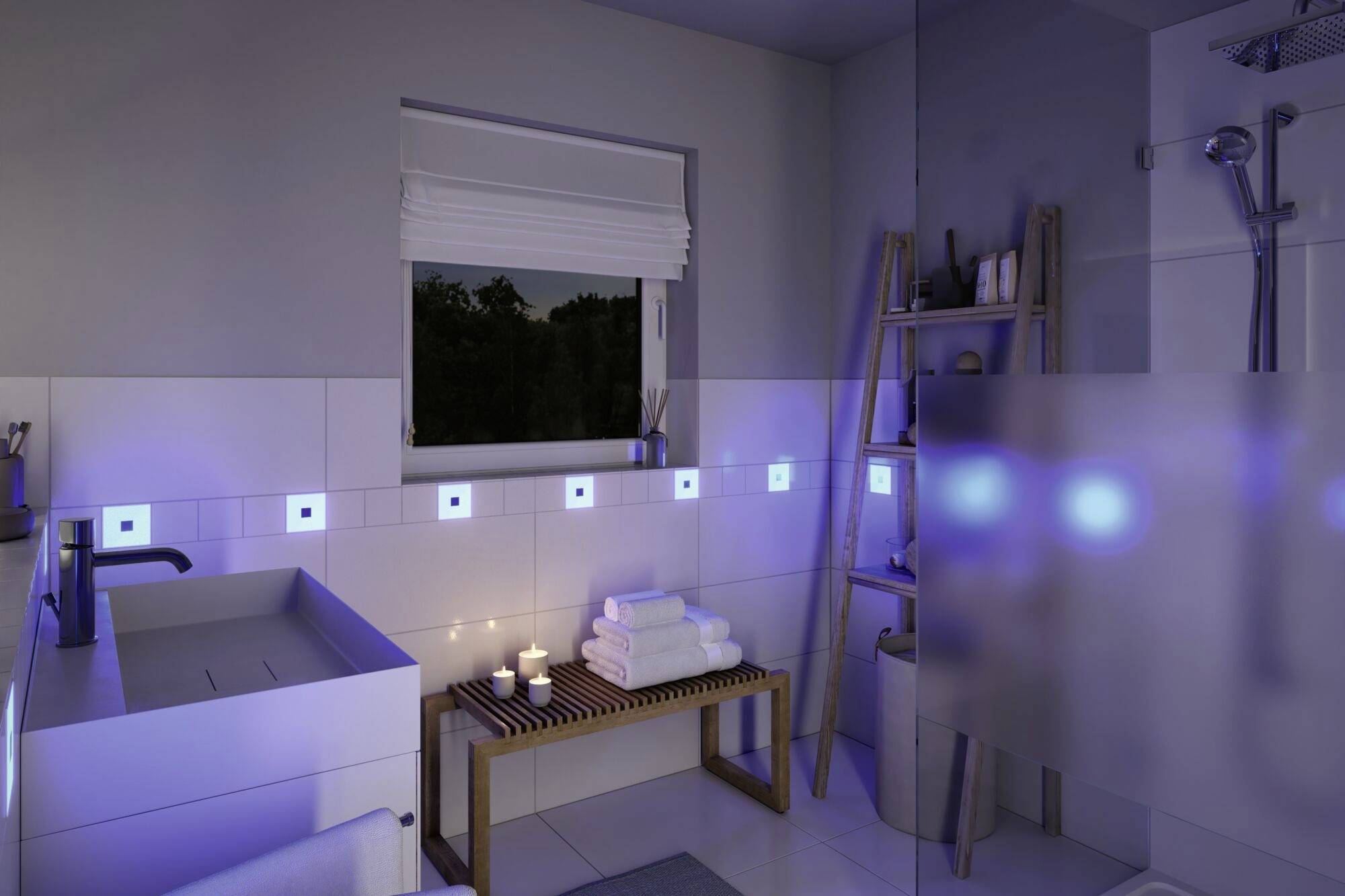 Paulmann LumiTiles Extension Square 10x10cm 78414 LED-Panel (Erweiterung) LED Warmweiß Weiß