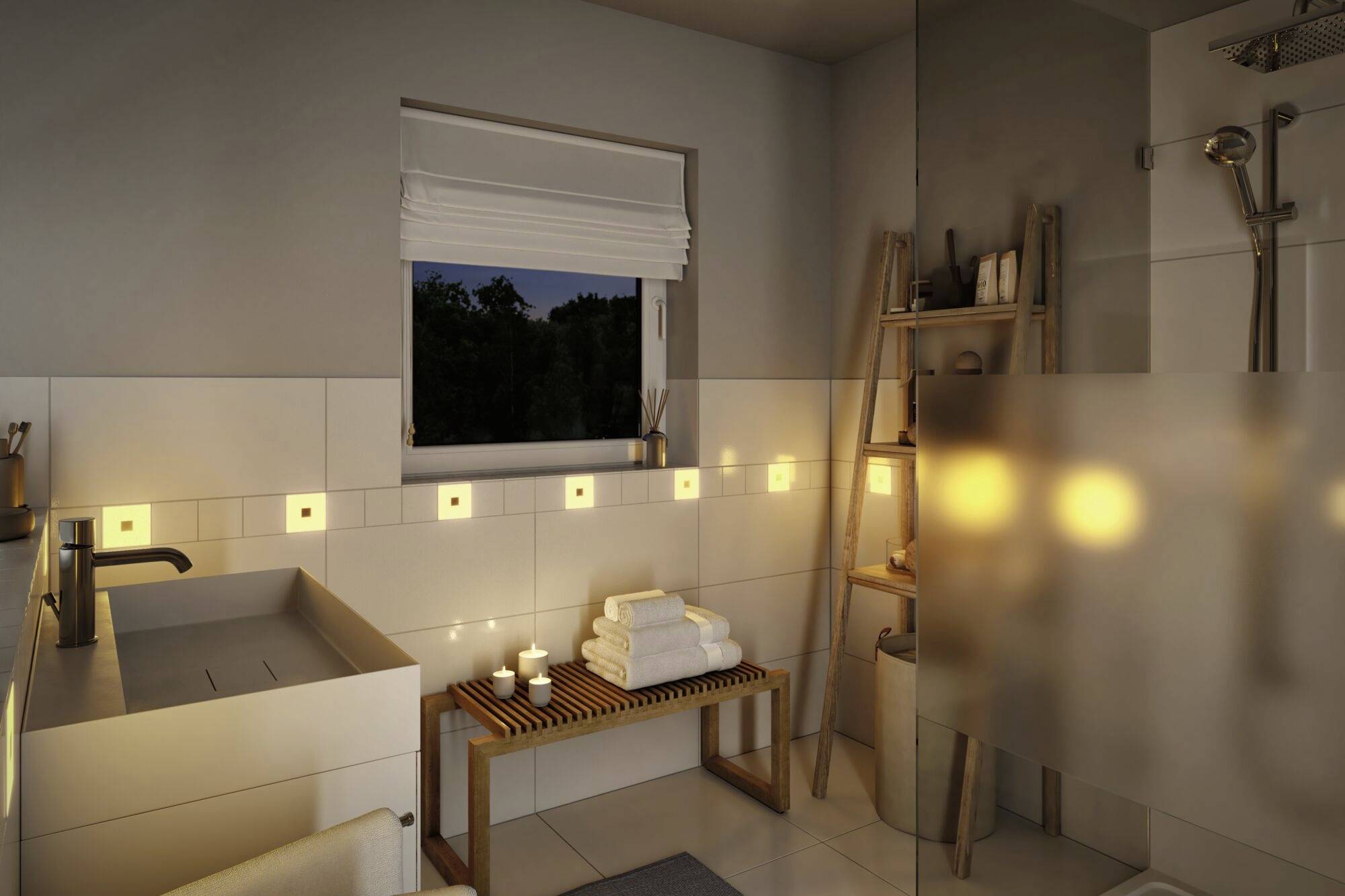 Paulmann LumiTiles Extension Square 10x10cm 78414 LED-Panel (Erweiterung) LED Warmweiß Weiß