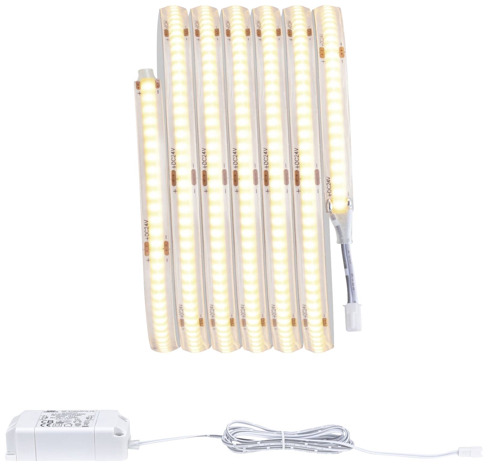 Paulmann LumiTiles COB Slim Stripe Set 2m 78425 LED-Streifen-Basisset LED Warmweiß Weiß