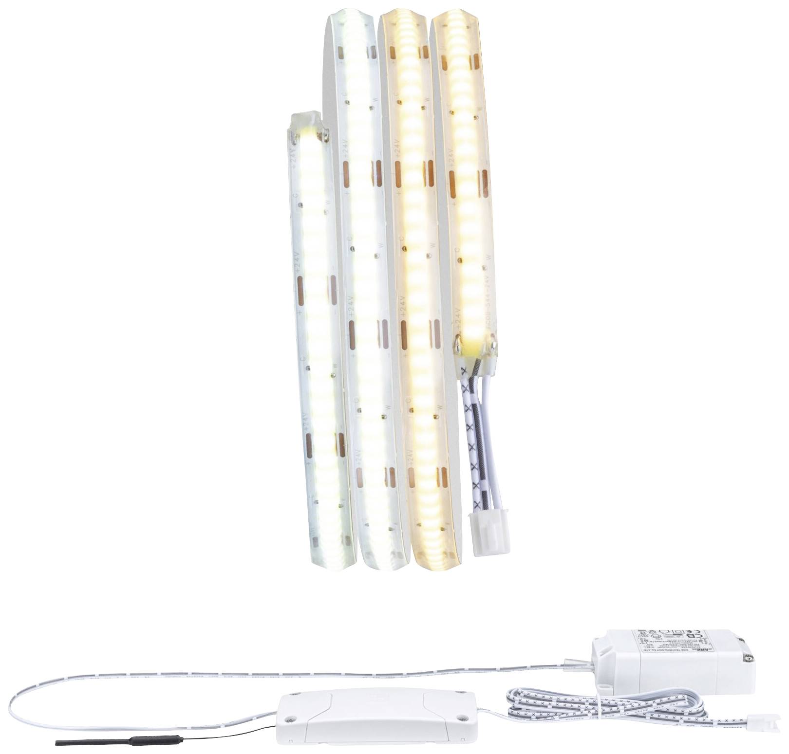Paulmann LumiTiles COB Slim Stripe Set Zigbee 1m 78426 LED-Streifen-Basisset LED Warmweiß Weiß