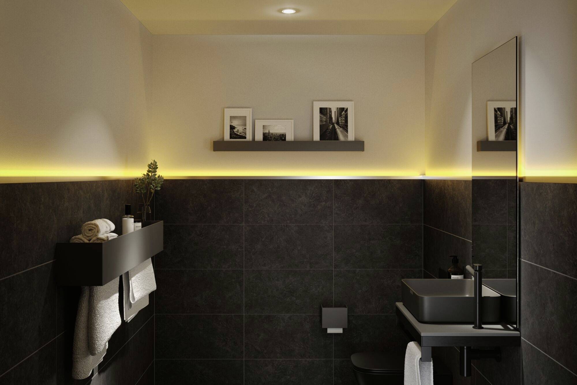 Paulmann 78406 Profil Aufbau Aluminium (eloxiert), Satin