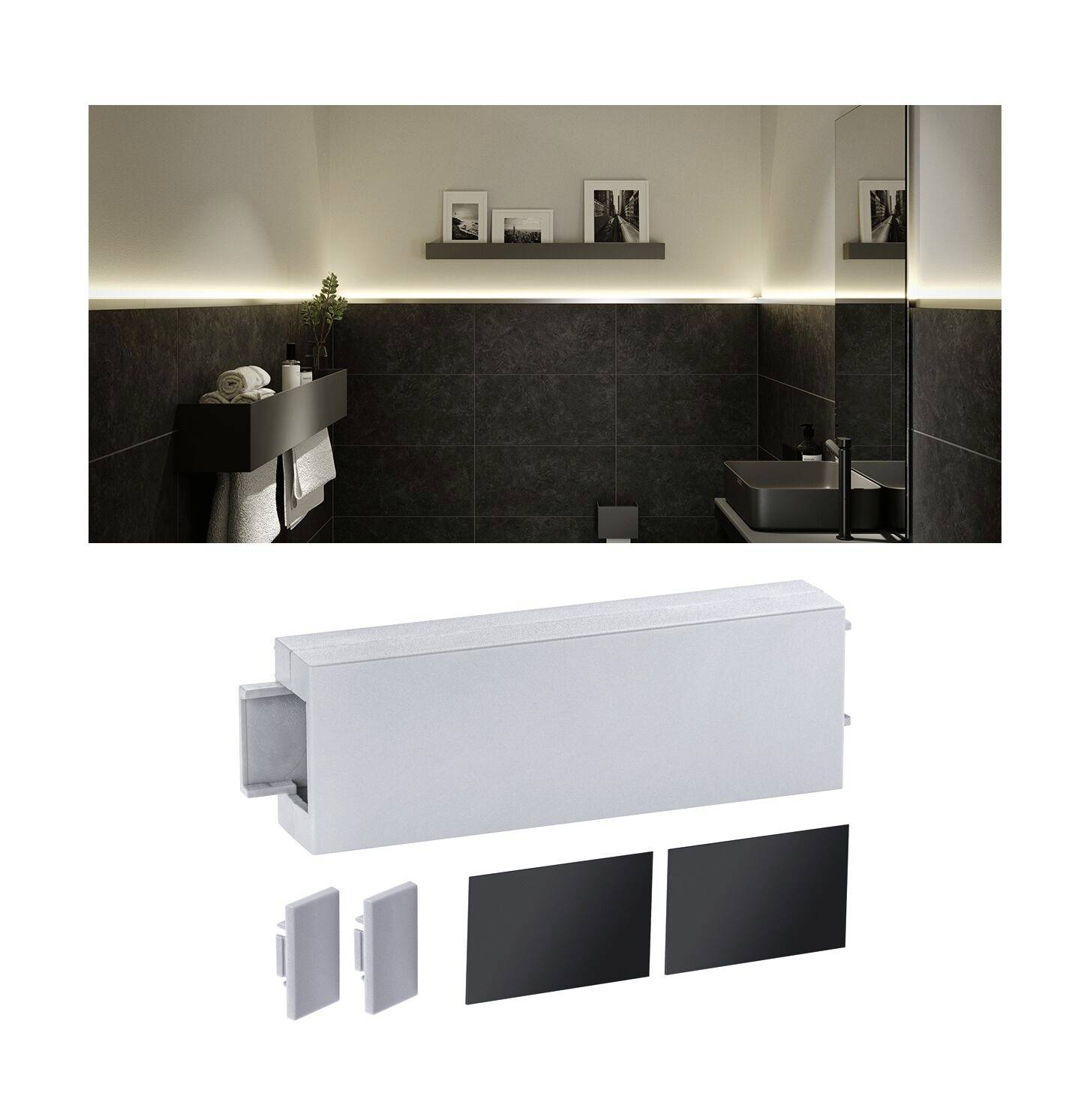 Paulmann 78408 Profil Stecker Telegrau 4 (RAL 7047)