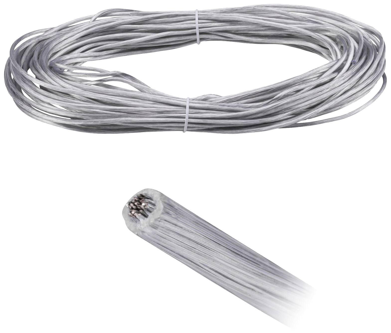 Paulmann Wire Corduo Spannseil 20m Transp 2,5qmm 94589 Niedervolt-Seilsystem-Komponente Transparent