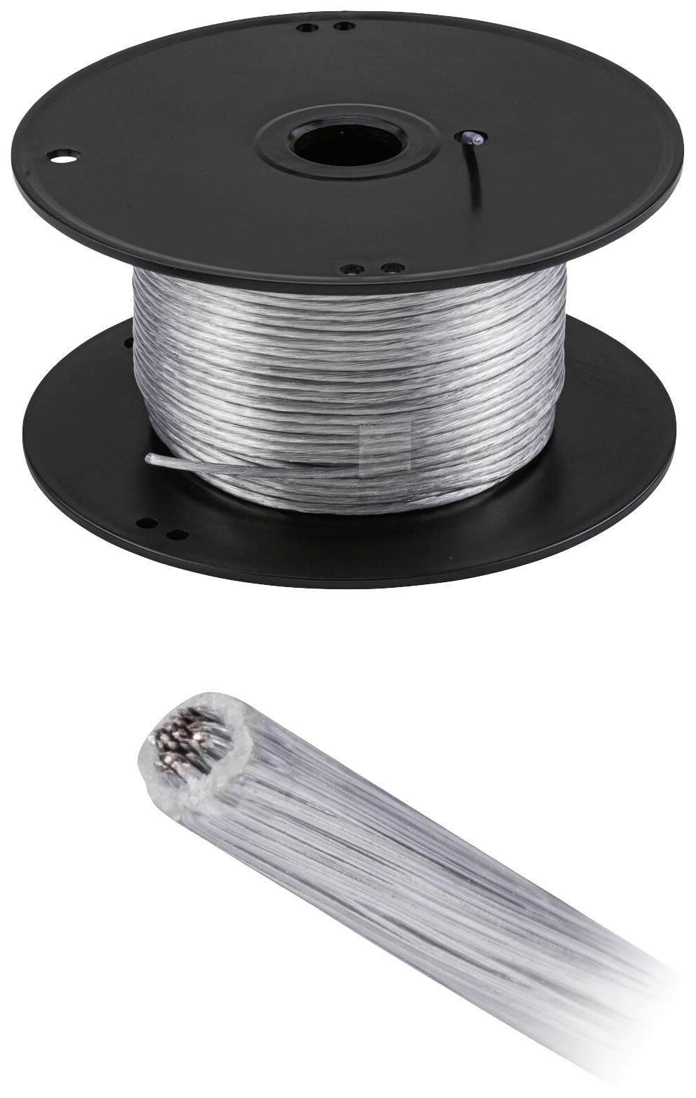Paulmann Wire Corduo Spannseil 100m Transp 2,5qmm 94590 Niedervolt-Seilsystem-Komponente Transparent