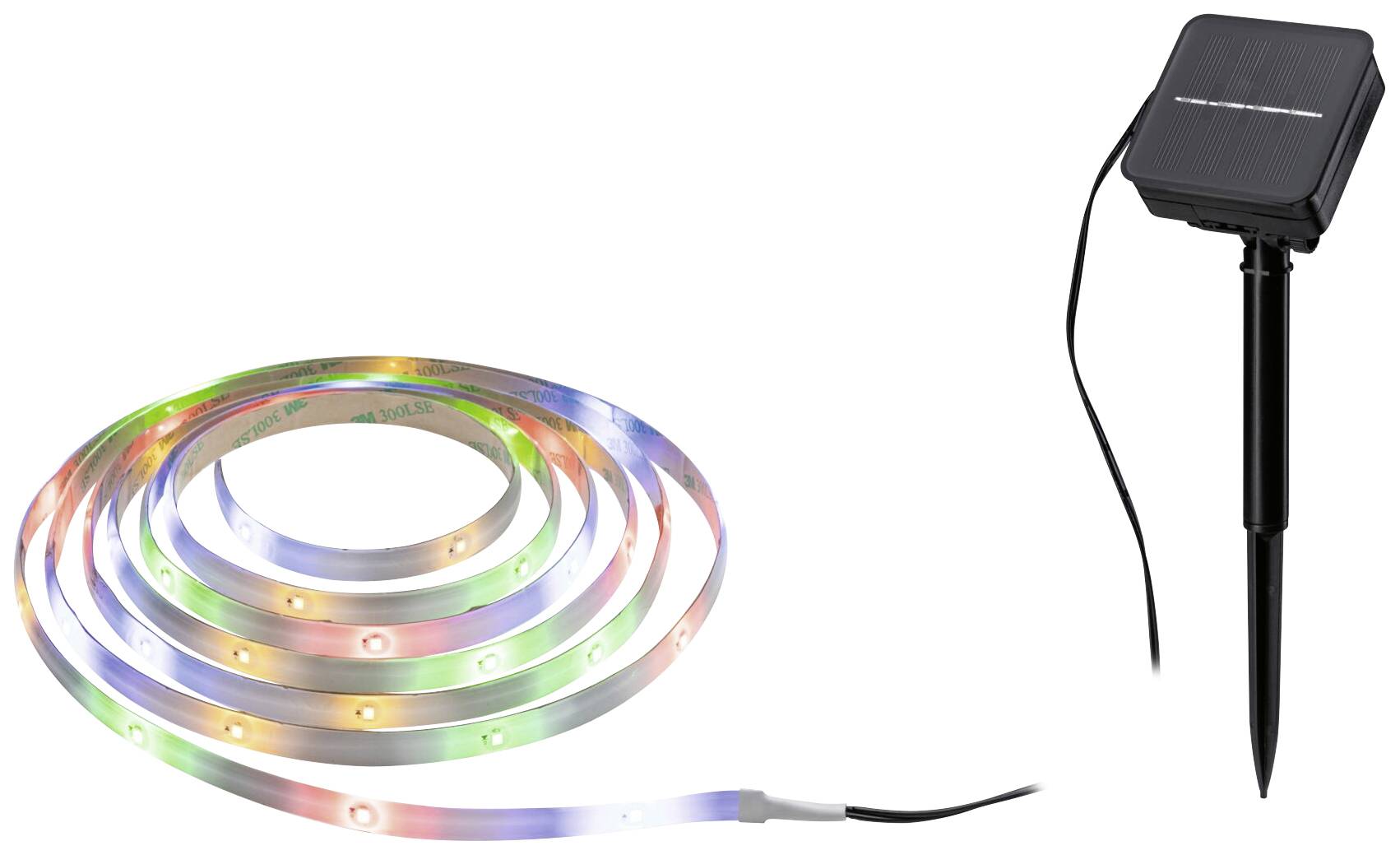 Paulmann 78897 Solar LED Stripe 3m RGBY LED-Streifen-Basisset 0.3W Schwarz