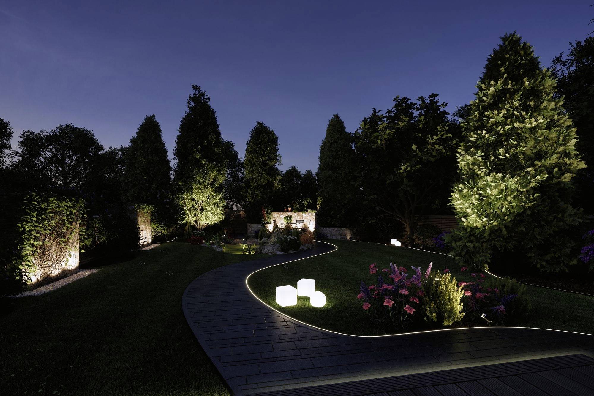 Paulmann Out P+S Neon Stripe RGBW 2m IP67 94560 Beleuchtungssystem Plug & Shine 11W RGBW Weiß